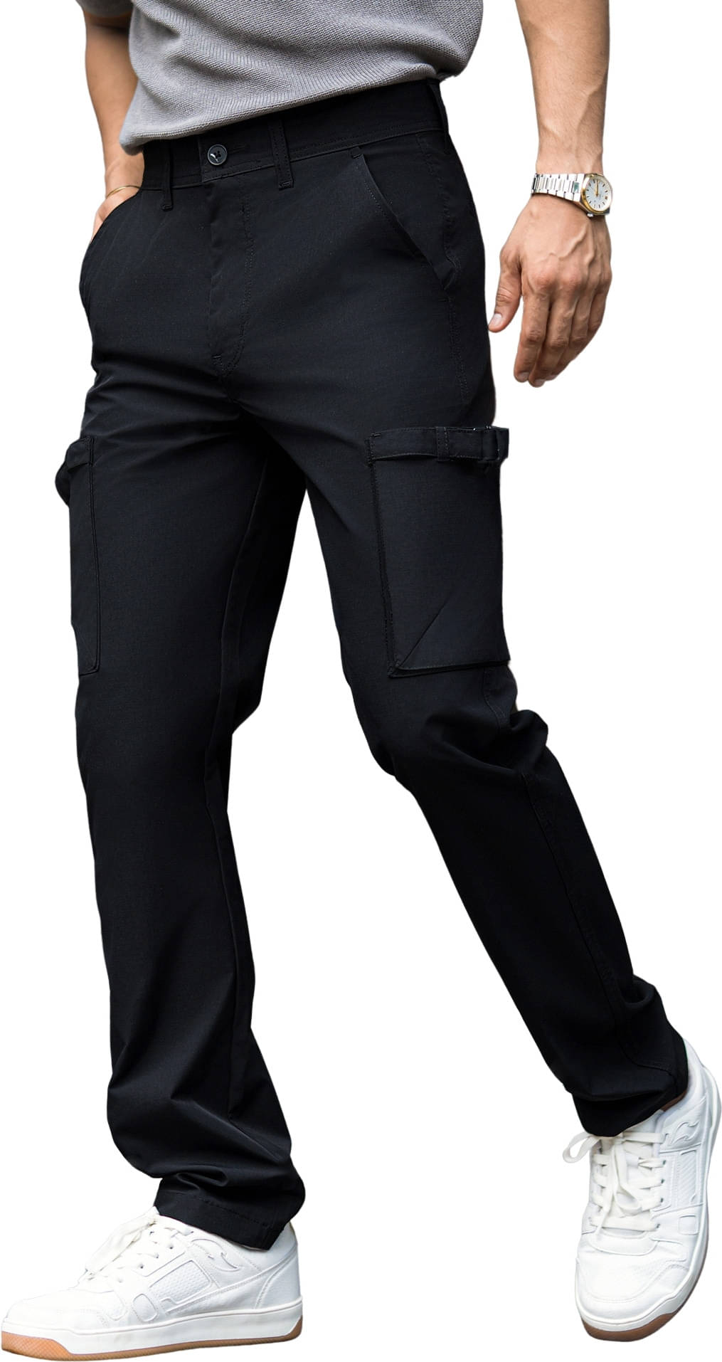     			Maniac Regular Pleated Men's Trouser - Black ( Pack of 1 )