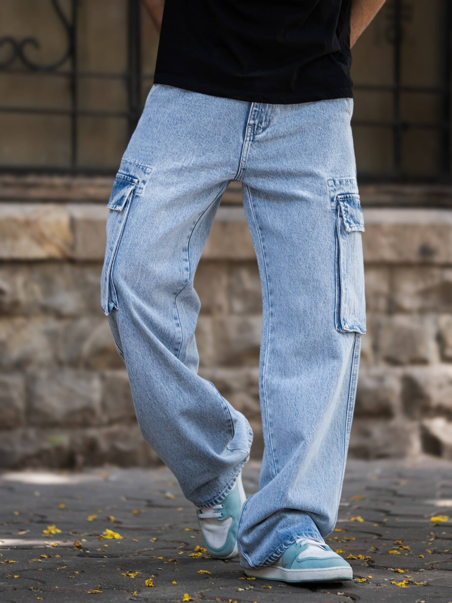     			Maniac Relax Pleated Men's Joggers - Blue ( Pack of 1 )