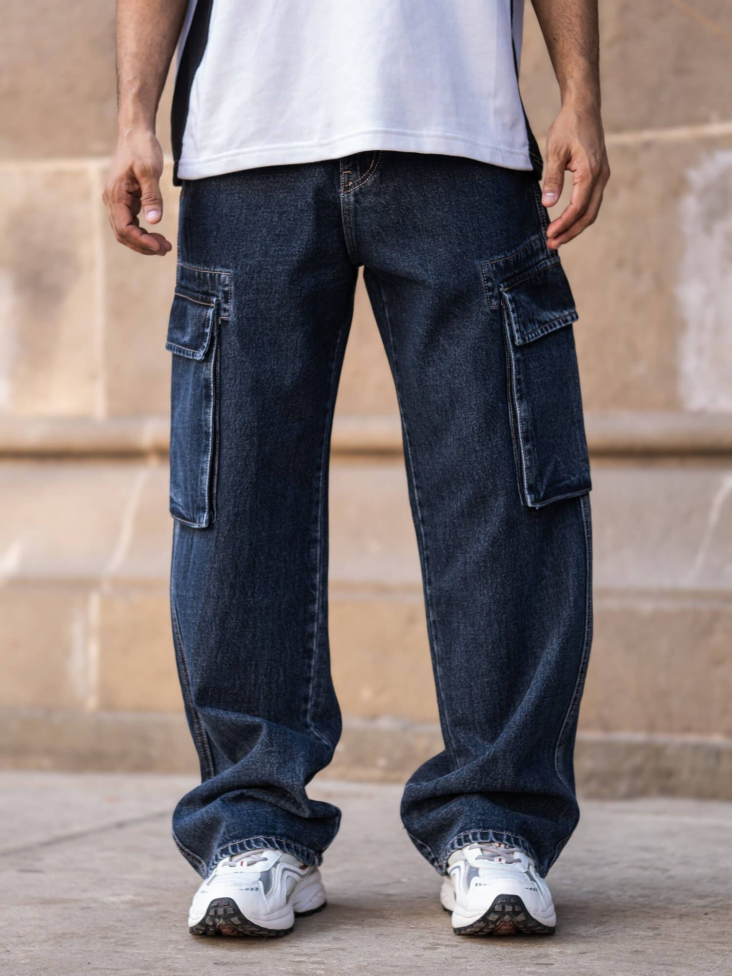     			Maniac Relax Pleated Men's Joggers - Navy Blue ( Pack of 1 )