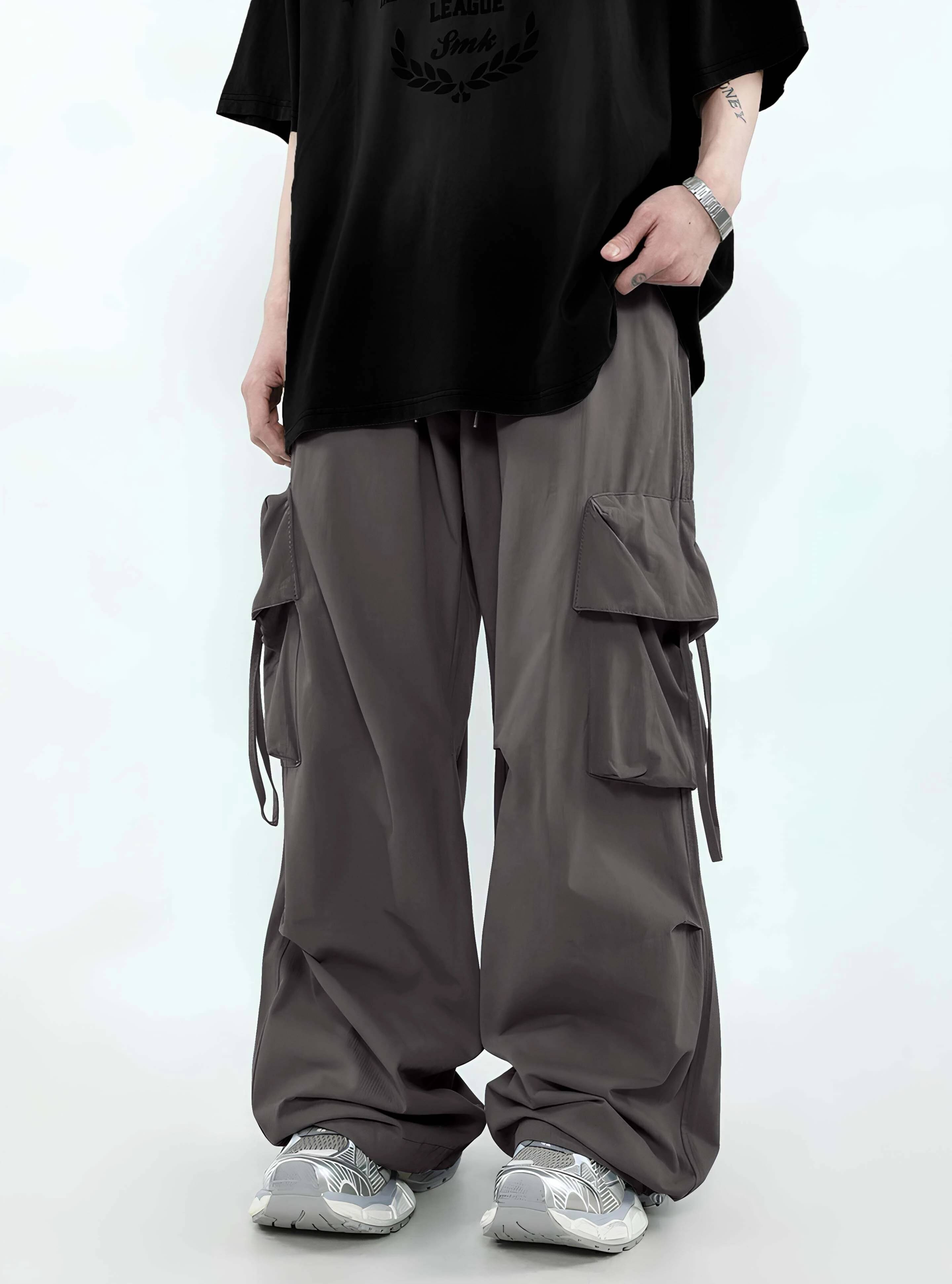     			Maniac Relax Pleated Men's Joggers - Grey ( Pack of 1 )