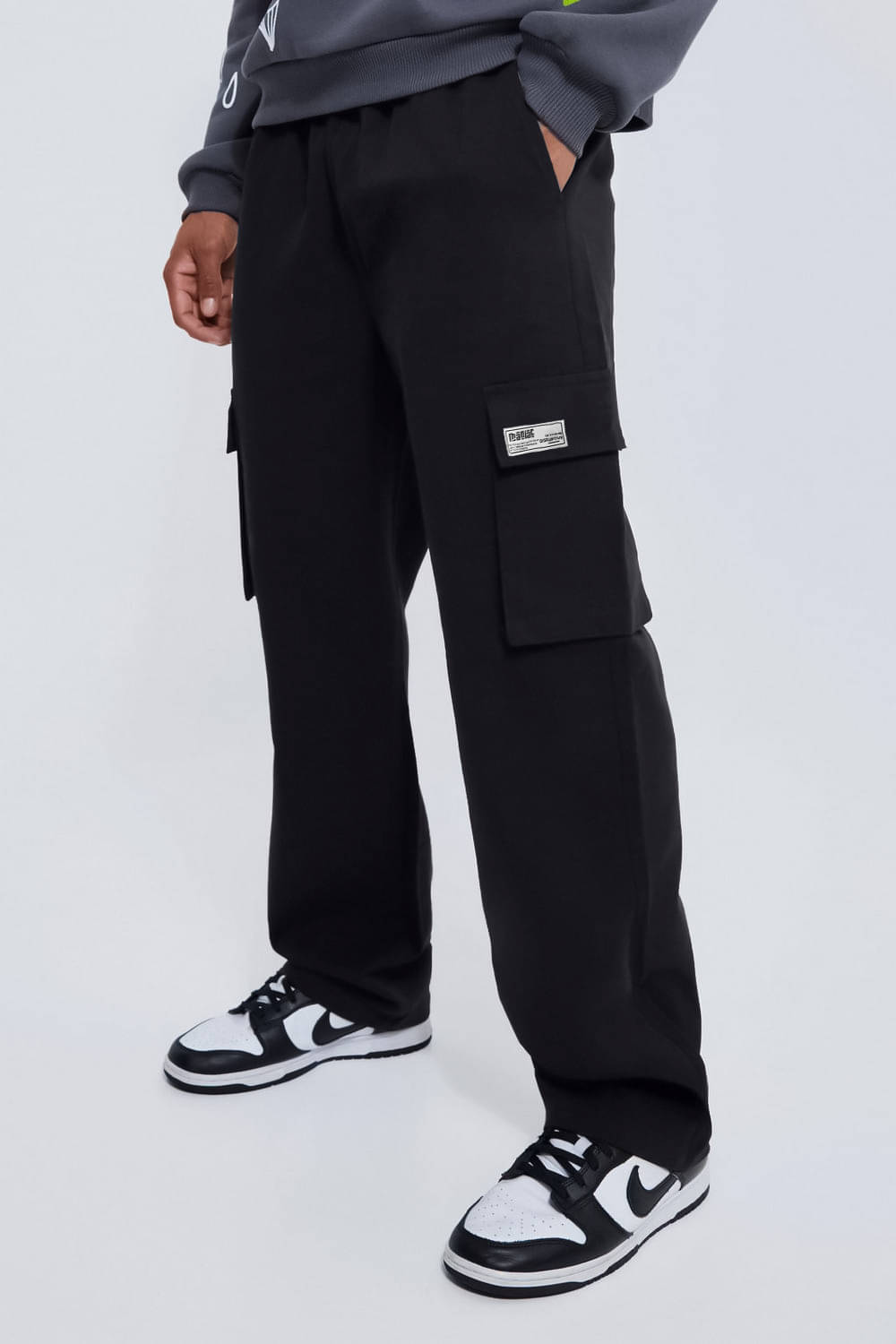     			Maniac Relax Pleated Men's Joggers - Black ( Pack of 1 )