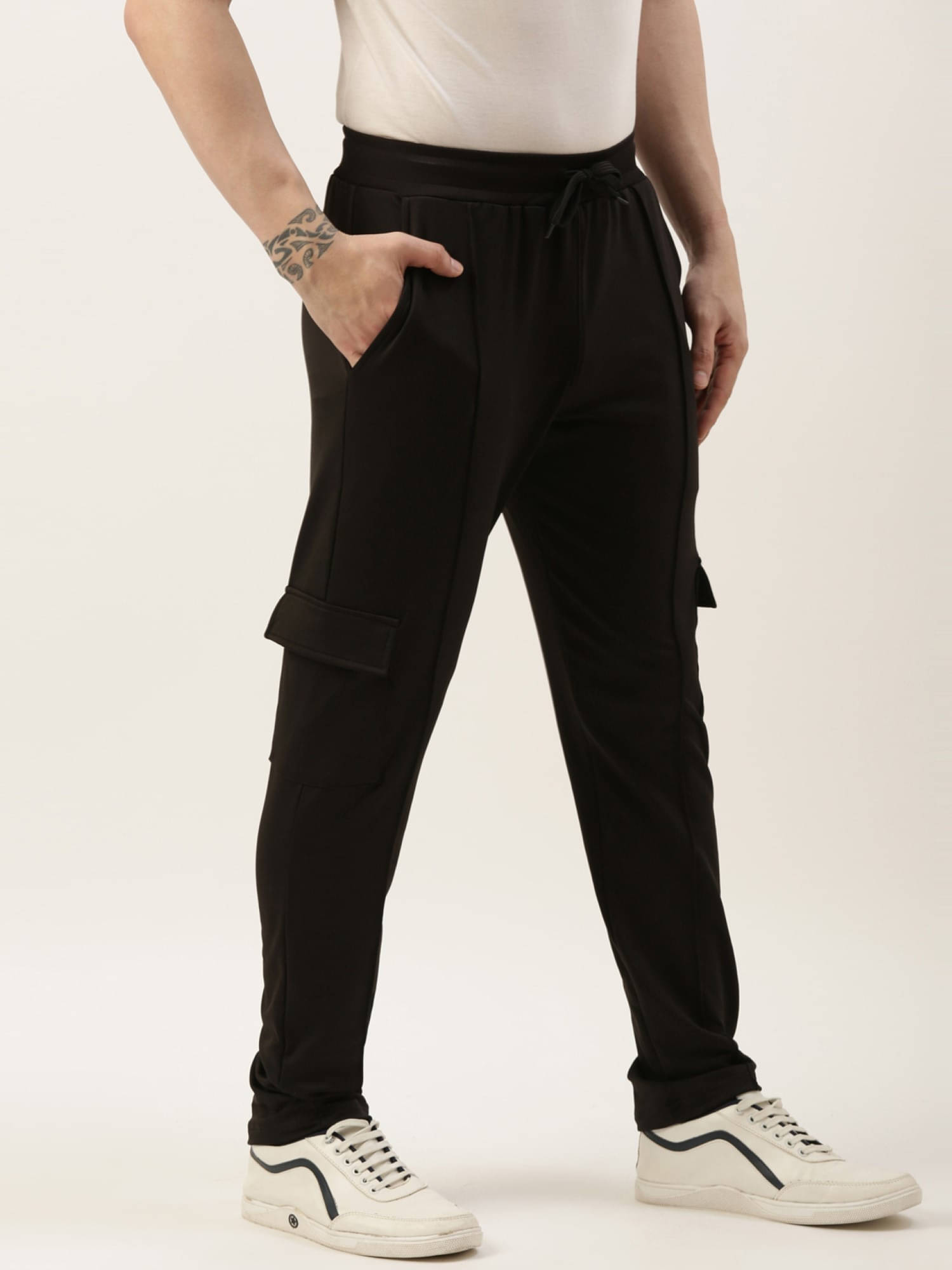     			Maniac Relax Pleated Men's Trouser - Black ( Pack of 1 )