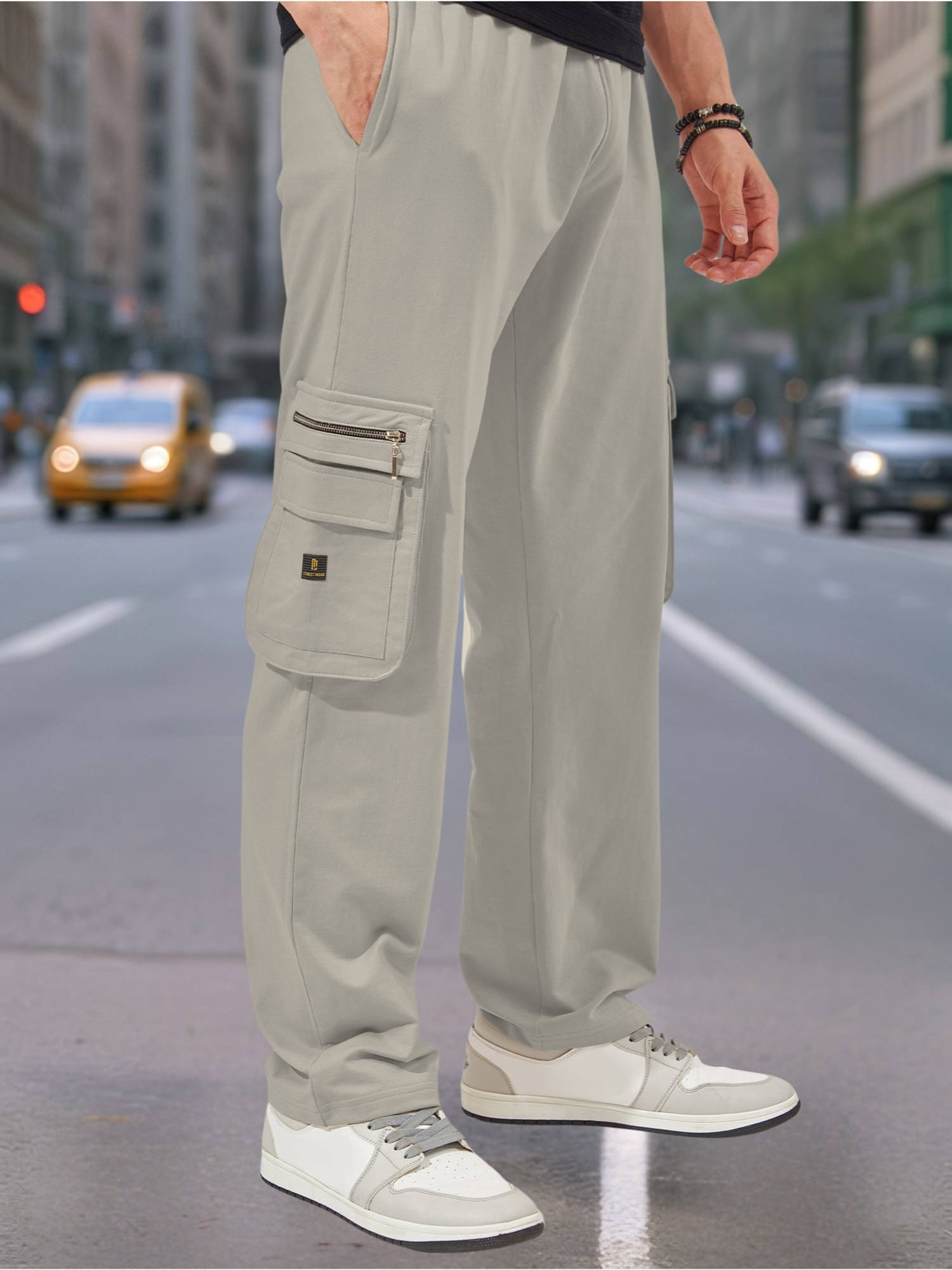     			Maniac Relax Pleated Men's Joggers - Grey ( Pack of 1 )