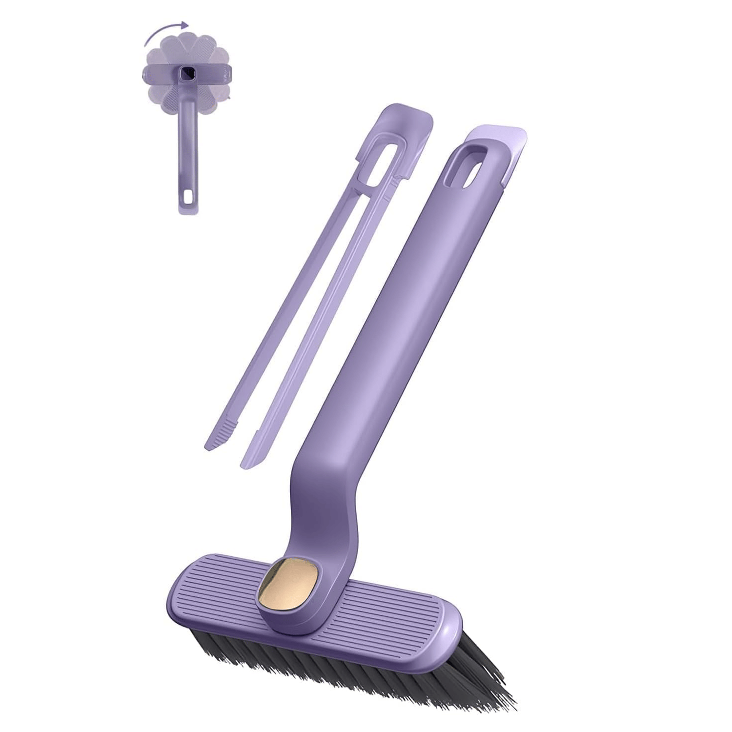Multi-Function Bathroom Cleaning Brush, Tiles Cleaning Brush, Hard Bristle Rotating Crevice Gap Cleaning Brushes for Bathroom, Floor Cleaner Brush (Multi Colour)