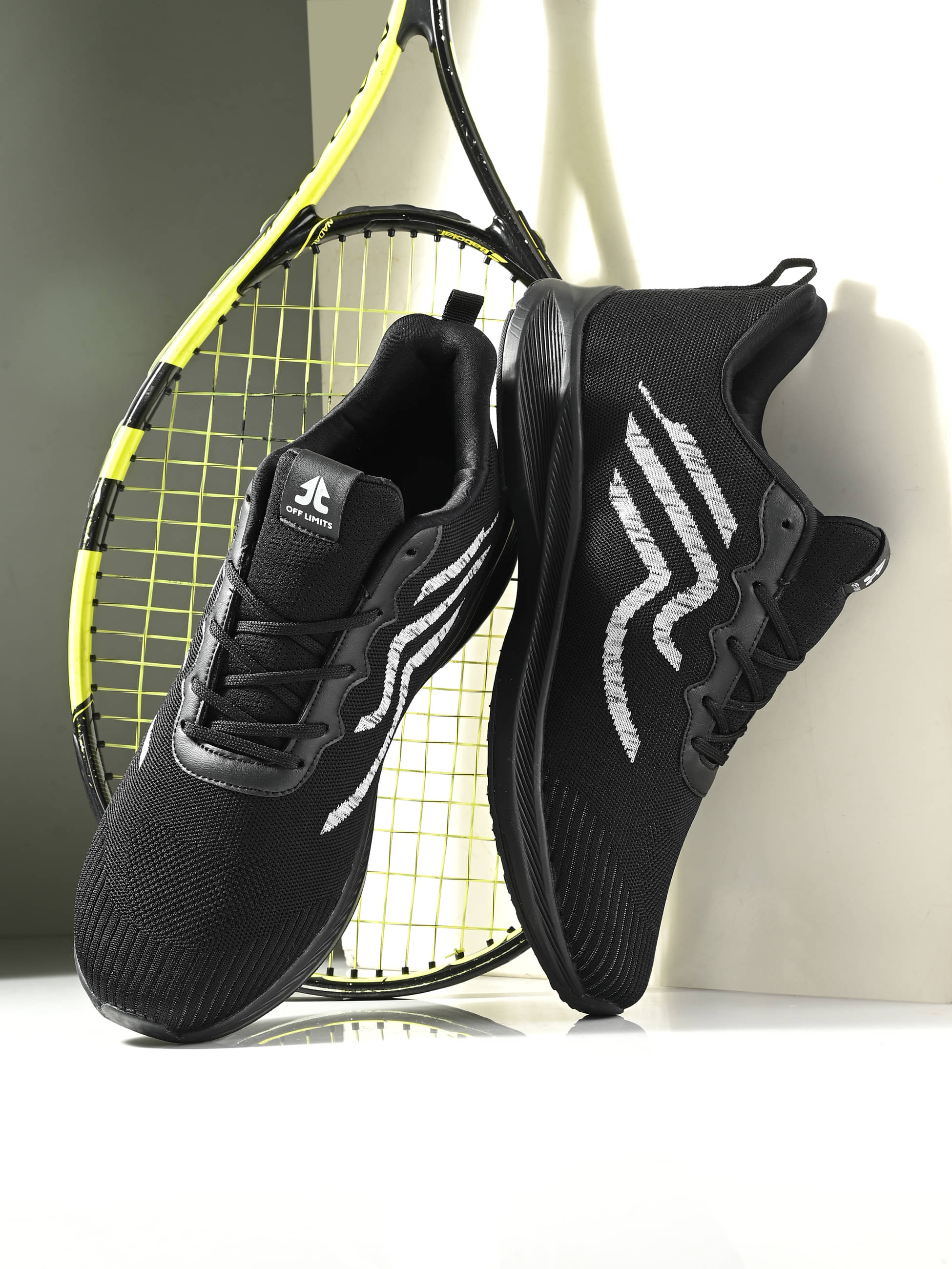 OFF LIMITS DEAN Big & Tall Black Men's Sports Running Shoes OFF LIMITS DEAN Big & Tall Black Men's Sports Running Shoes