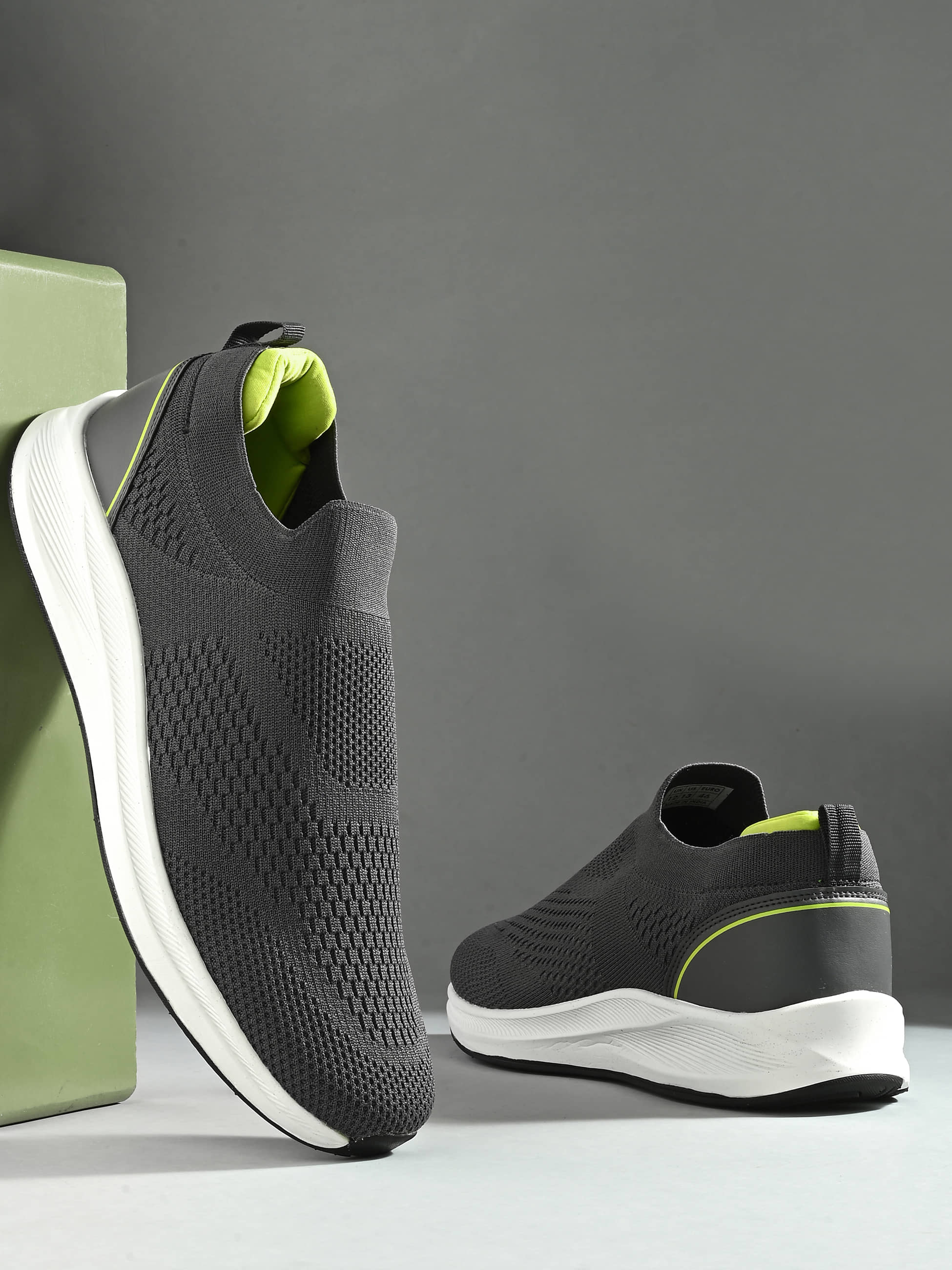 OFF LIMITS DEREK Big & Tall Dark Grey Men's Sports Running Shoes - Sports Shoes | Buy online on ZillyBuy