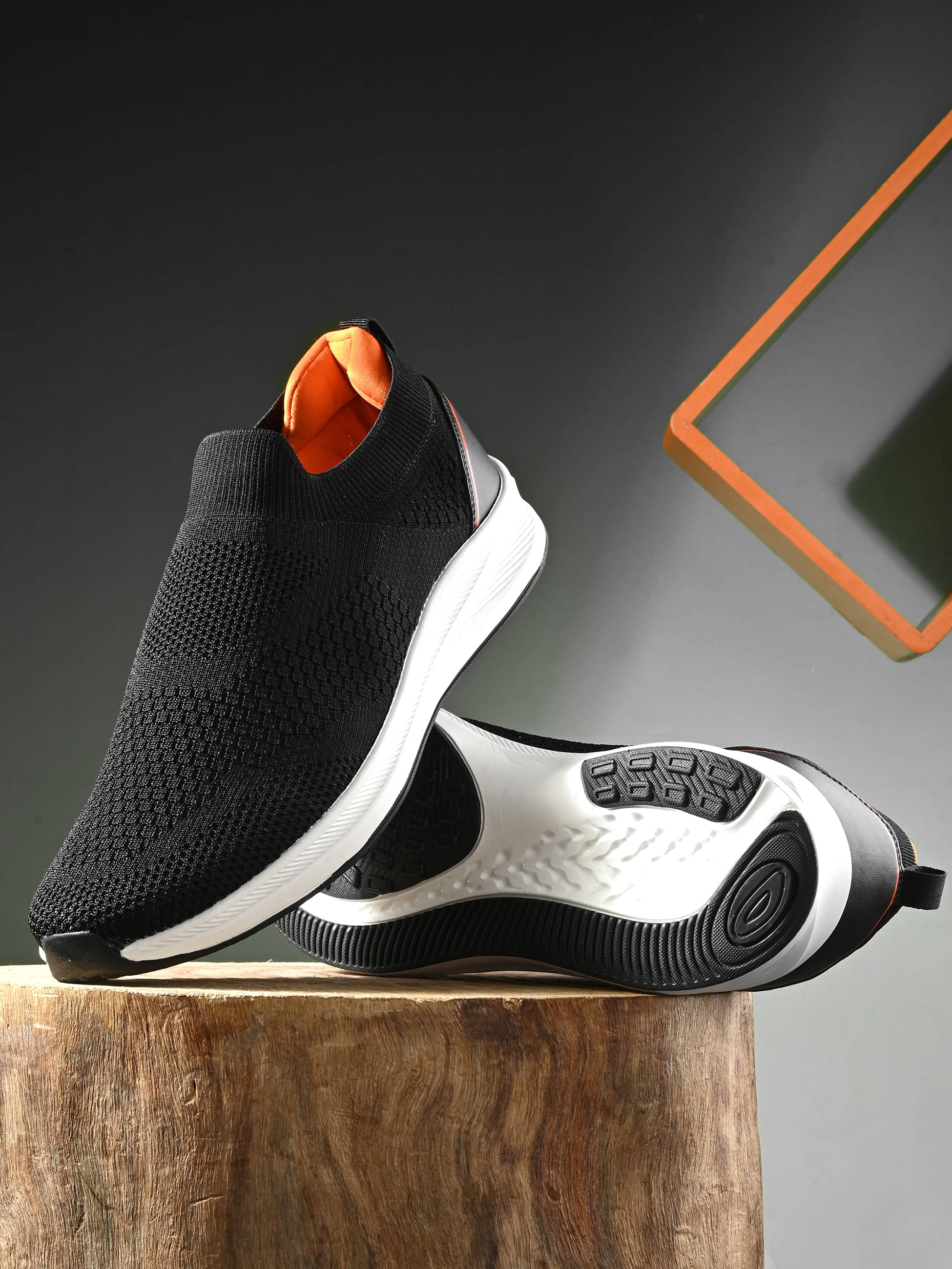     			OFF LIMITS DEREK Big & Tall Black Men's Sports Running Shoes