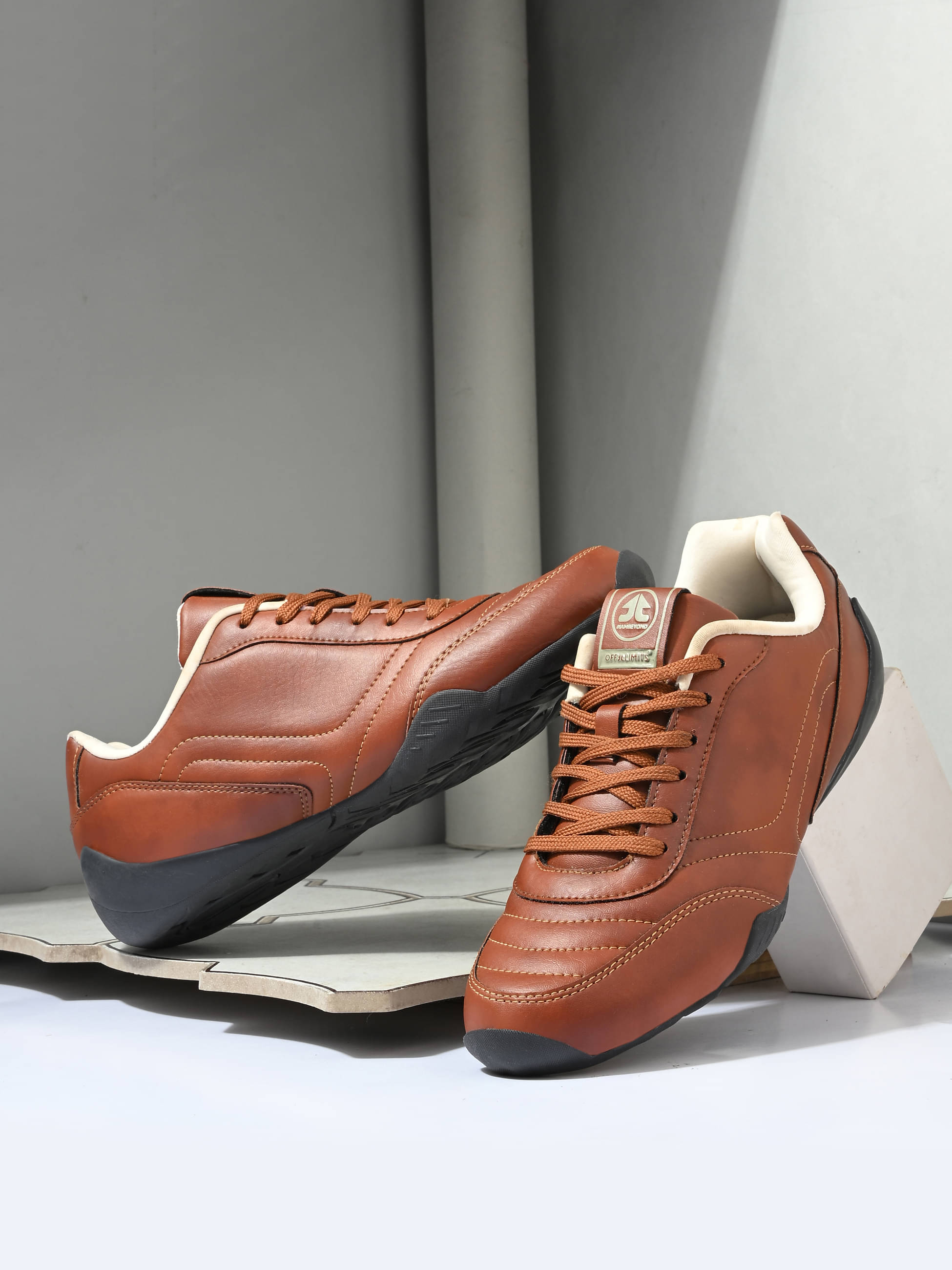     			OFF LIMITS SPEED CAT Tan Men's Sneakers