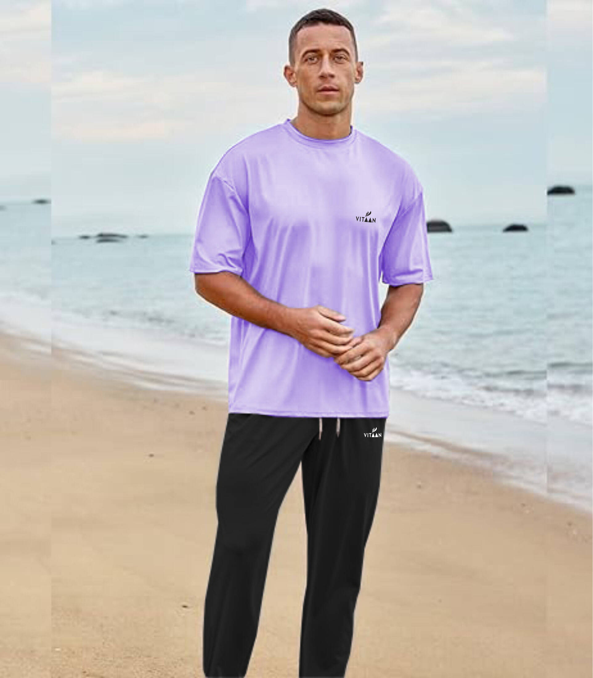     			Vitaan Lavender Polyester Regular Fit Men's Tracksuit ( Pack of 1 )