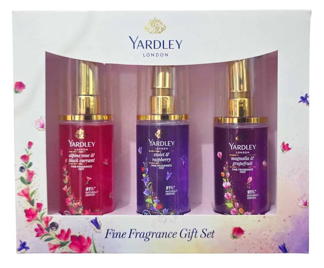 Yardley London Alpine&BlCurr,Violet&Ras,Mangolia&Gfruit Deodorant Spray for Women,Men,Unisex 105 ml ( Pack of 1 ) Yardley London Alpine&BlCurr,Violet&Ras,Mangolia&Gfruit Deodorant Spray for Women,Men,Unisex 105 ml ( Pack of 1 )