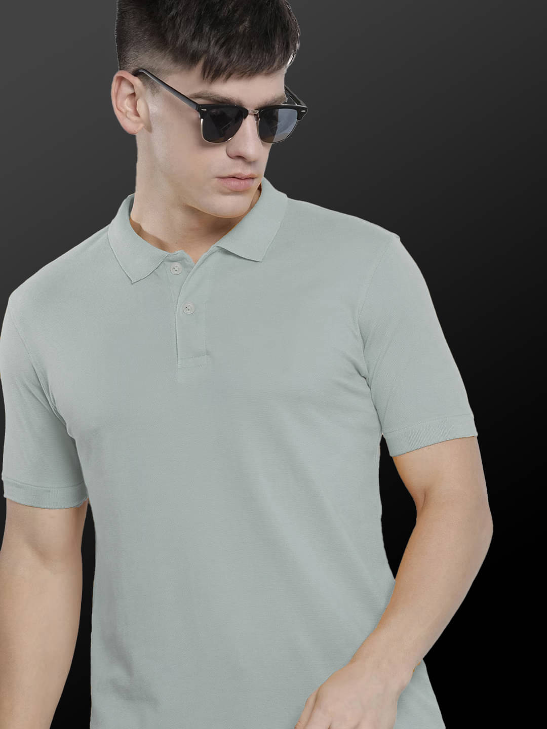 AIN6 Men Polyester Regular Fit Solid Polo T Shirt ( Grey ) AIN6 Men Polyester Regular Fit Solid Polo T Shirt ( Grey )