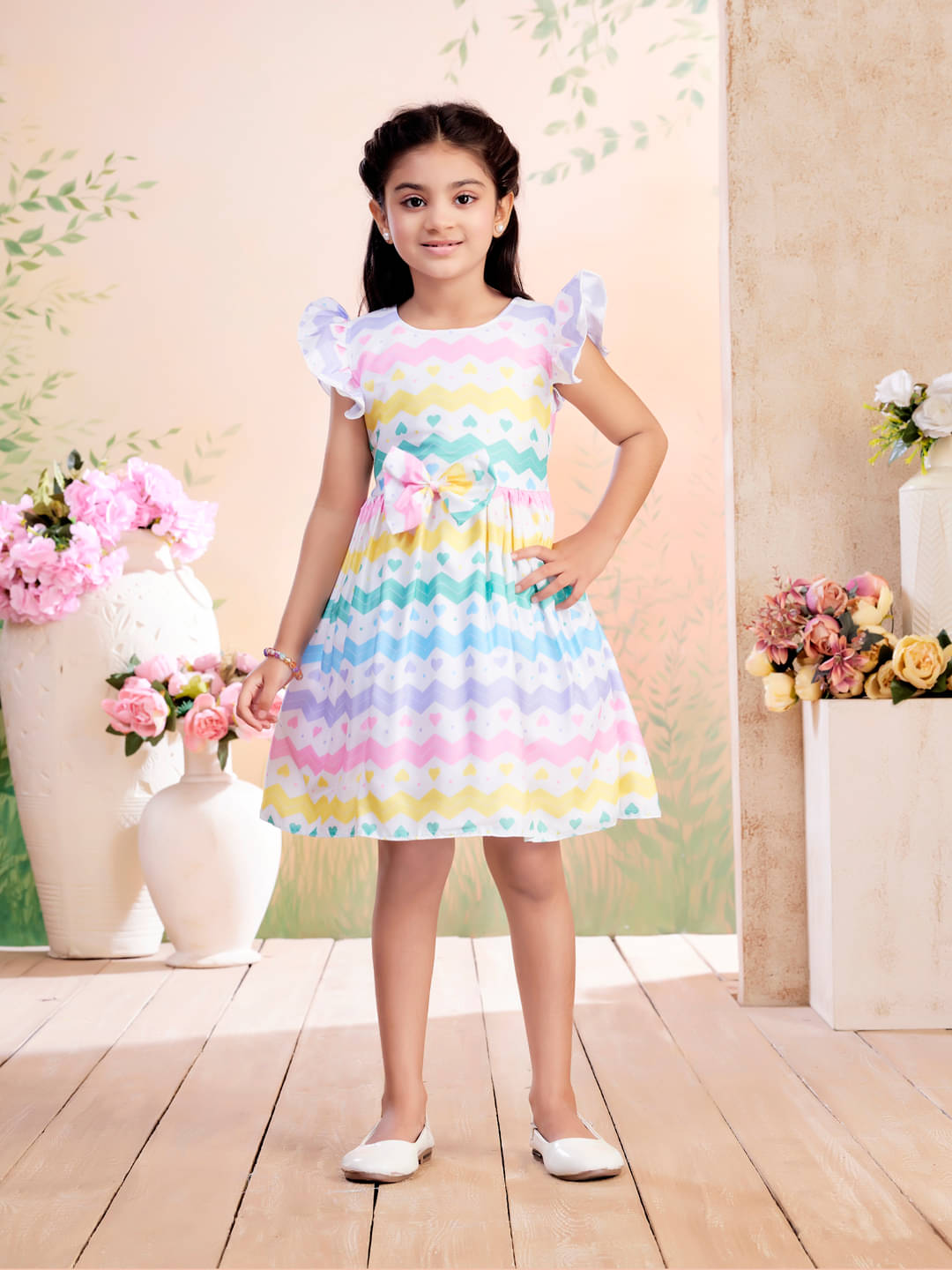 Aarika Cotton Blend Frock For Girls ( Pack of 1 , Yellow ) Aarika Cotton Blend Frock For Girls ( Pack of 1 , Yellow )