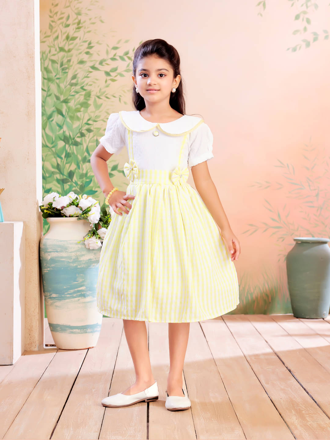 Aarika Cotton Frock For Girls ( Pack of 1 , Lemon ) Aarika Cotton Frock For Girls ( Pack of 1 , Lemon )