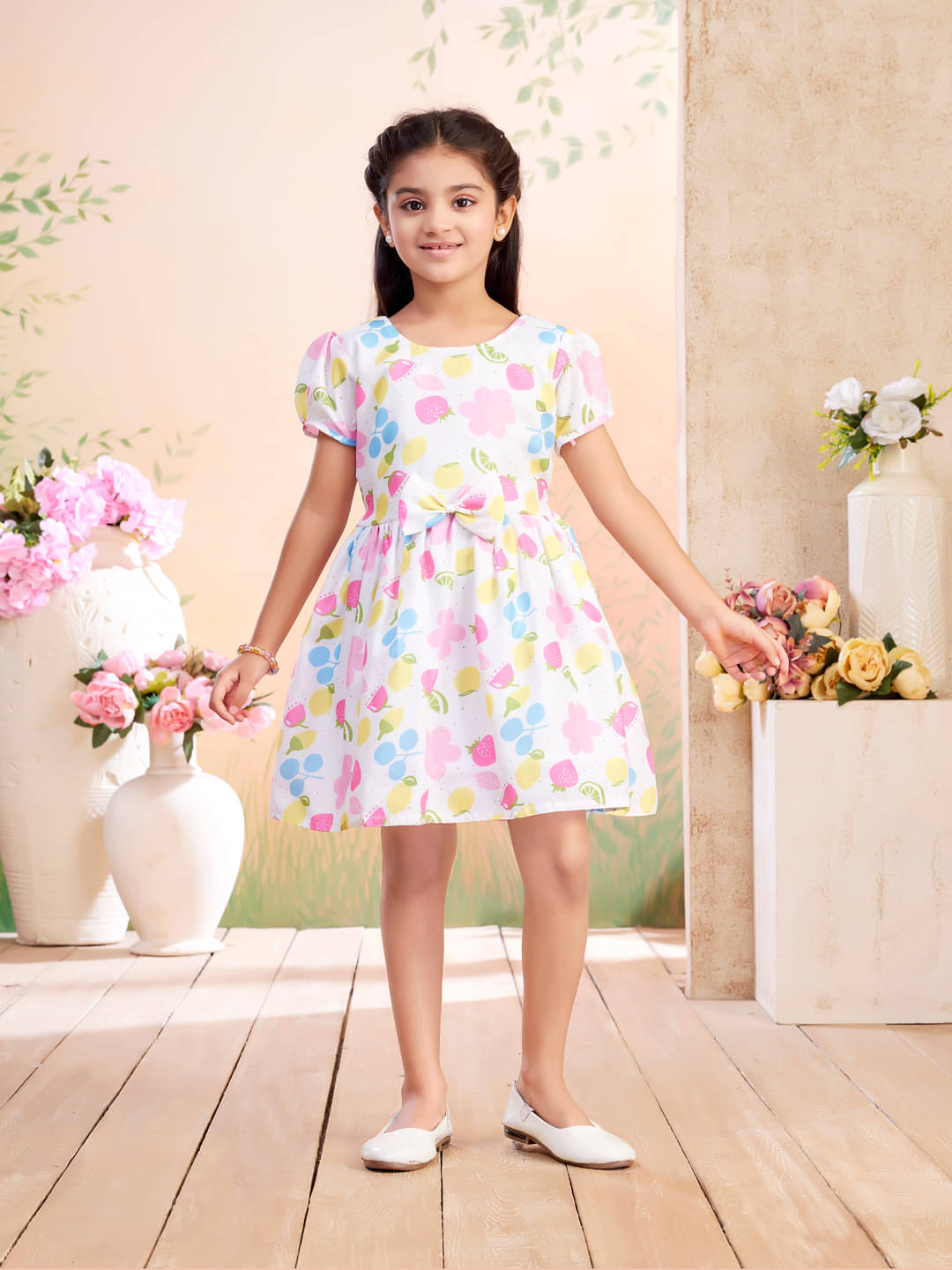 Aarika Cotton Frock For Girls ( Pack of 1 , Pink ) Aarika Cotton Frock For Girls ( Pack of 1 , Pink )