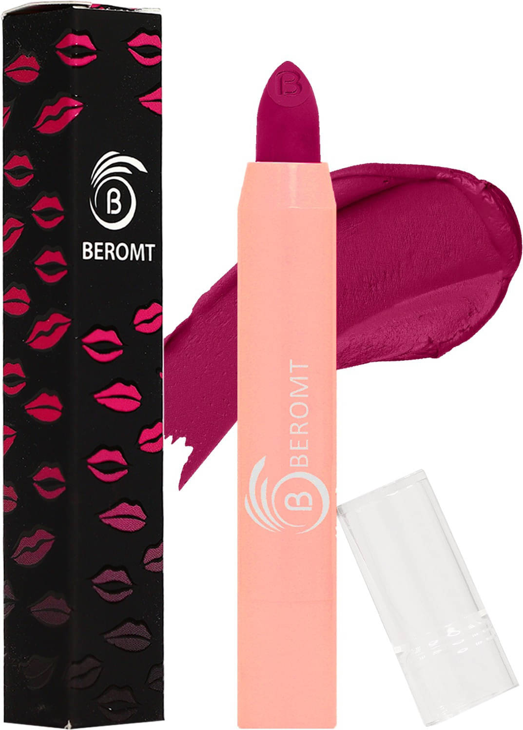     			BEROMT Pink Matte Lip Gloss 3.6