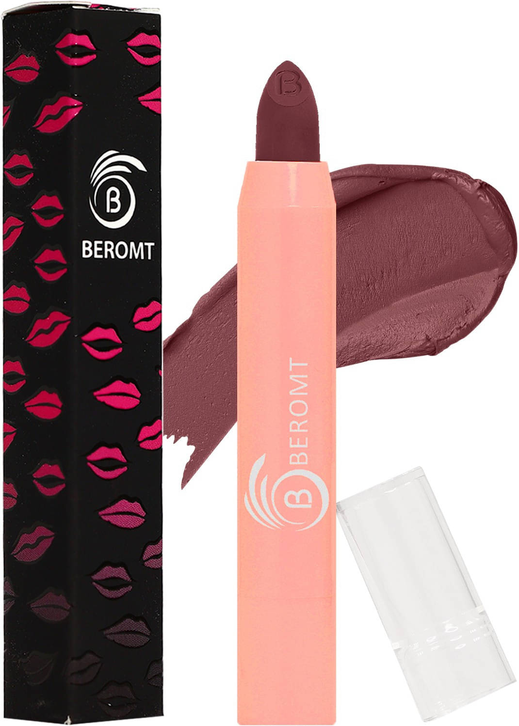     			BEROMT Pink Matte Lip Gloss 3.6