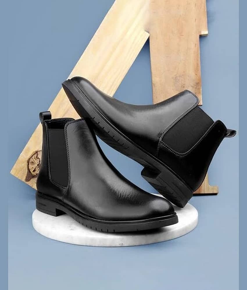 KHADIM Black Men's Chelsea Boots