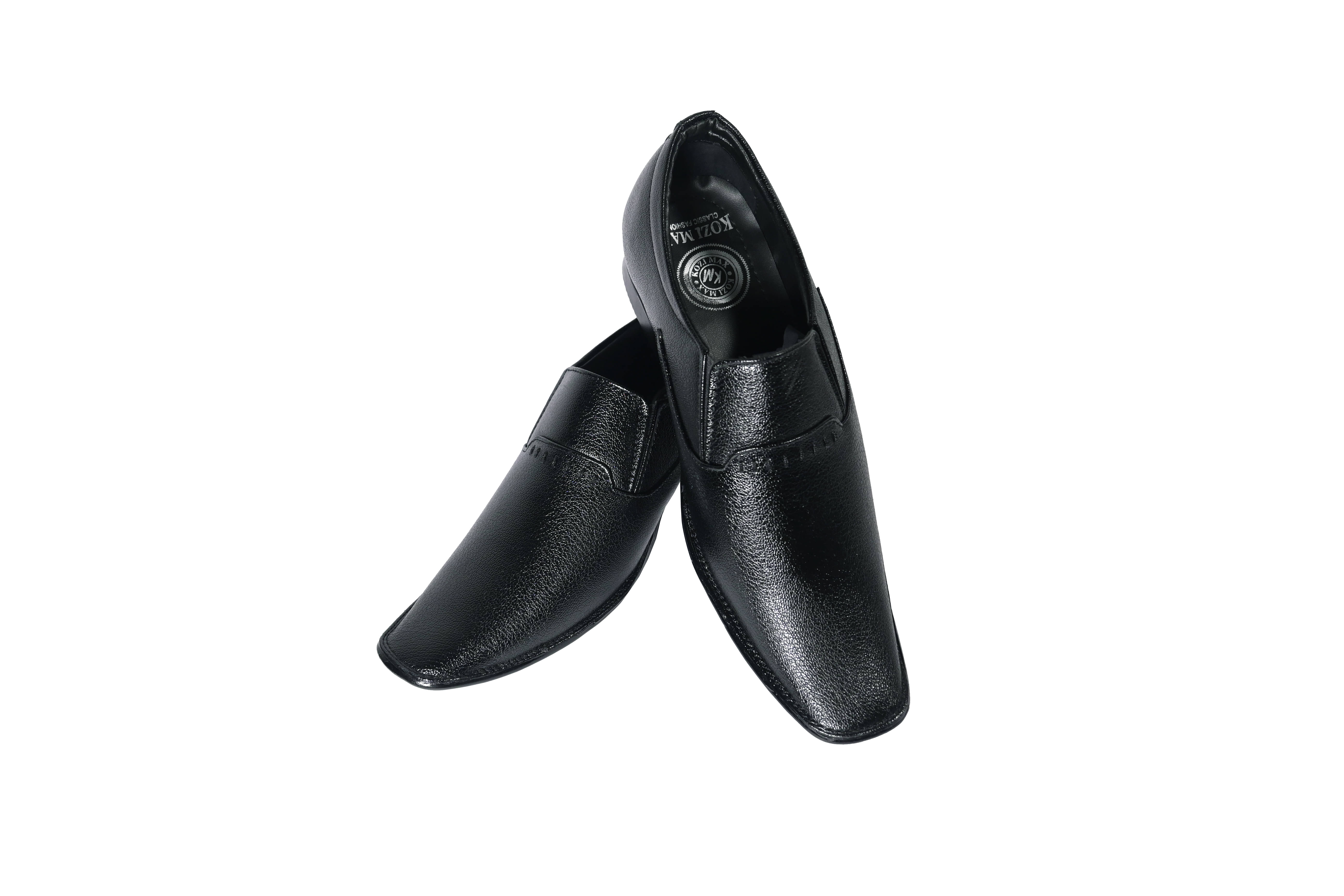     			Big Liner Black Men's Slip On Formal Shoes