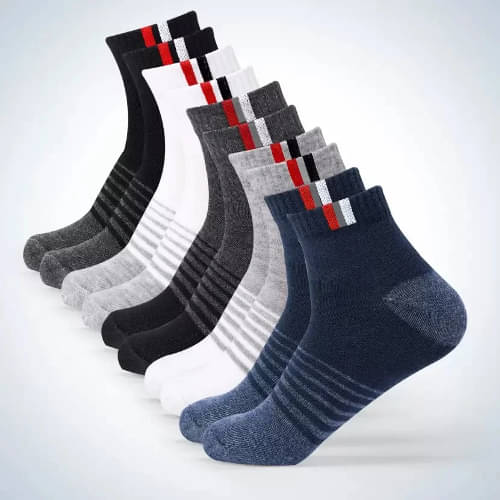 Broen Pack of 5 Men's Cotton Ankle Length Socks ( Multicolor ) Broen Pack of 5 Men's Cotton Ankle Length Socks ( Multicolor )
