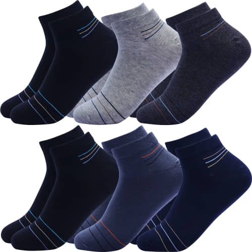 Broen Pack of 6 Men's Cotton Ankle Length Socks ( Multicolor ) - Socks | Buy online on ZillyBuy
