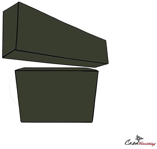 CASA FURNISHING Set of 2 Polyester Green AC Cover for 1.5 Ton Split AC CASA FURNISHING Set of 2 Polyester Green AC Cover for 1.5 Ton Split AC