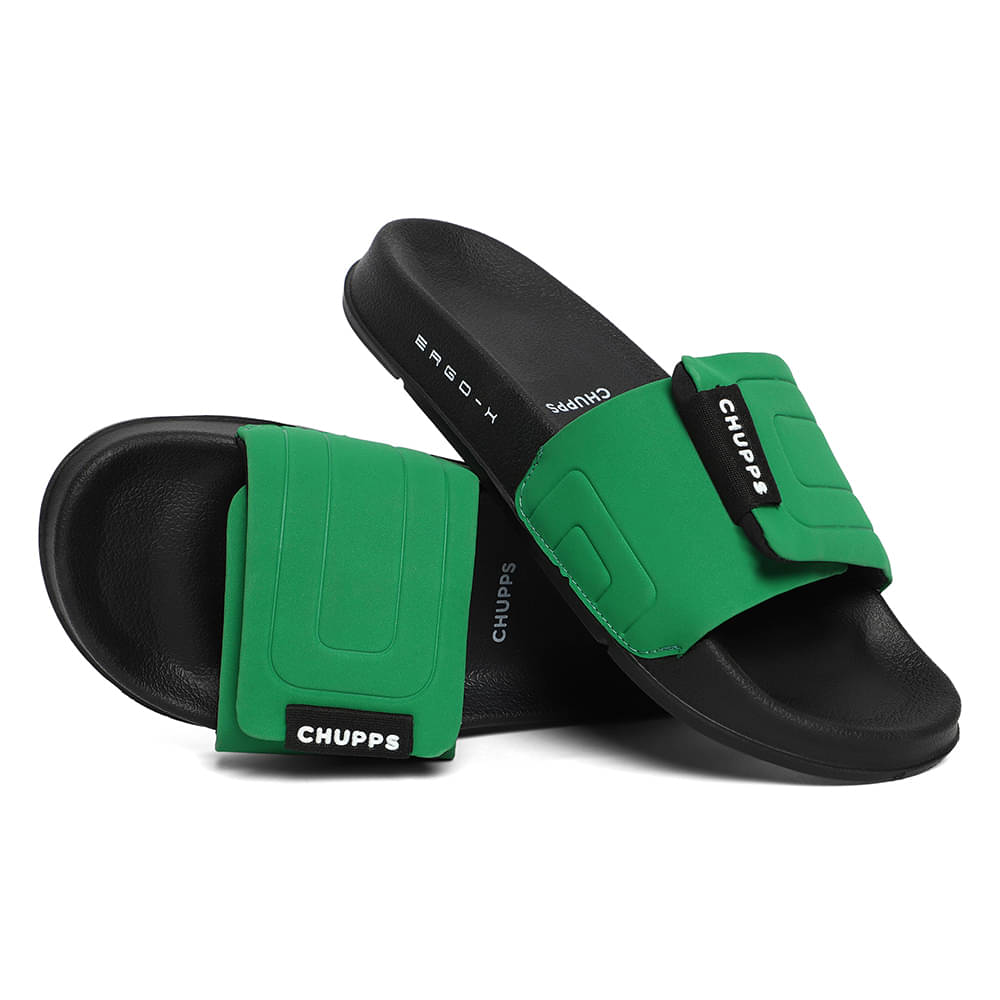     			CHUPPS Green Women's Slide Flip Flop