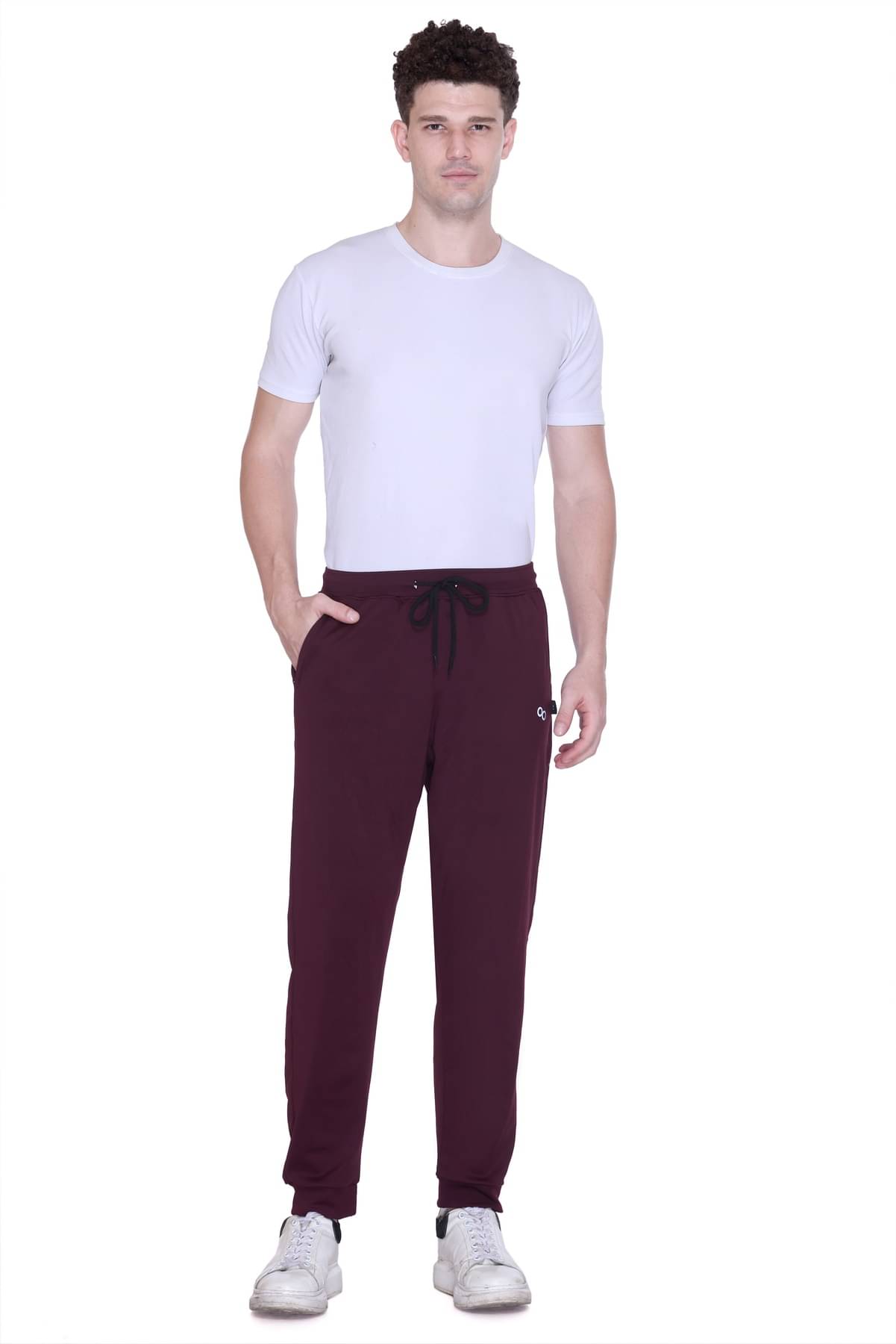     			Colors And Blends Wine Polyester Blend Men's Trackpants ( Pack of 1 )