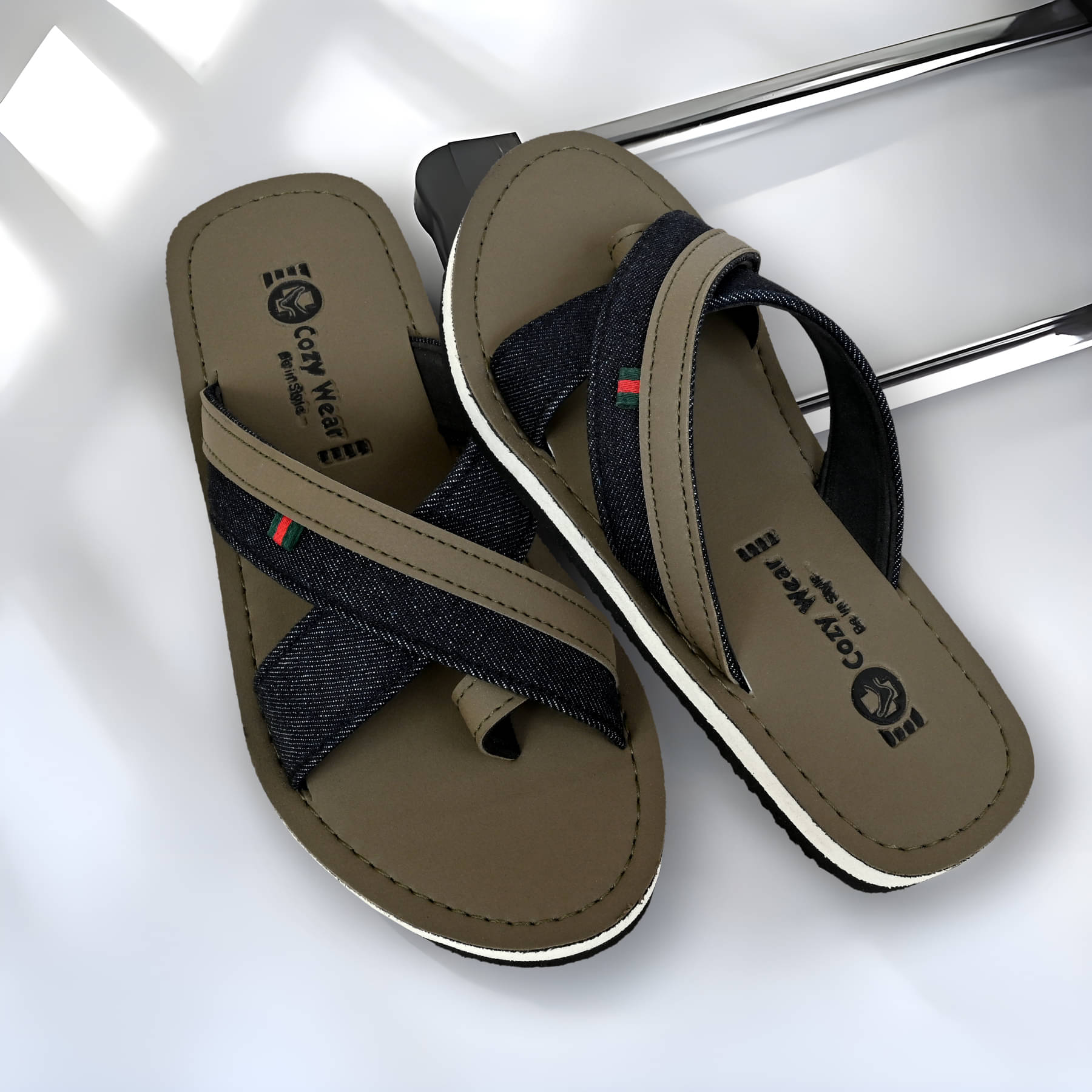     			Cozy Wear Green Men's Daily Slipper