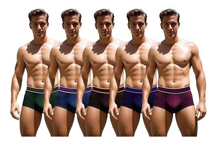 D1 DIFFERENT ONE Pack of 5 Cotton Trunks For Men's ( Multicolor ) D1 DIFFERENT ONE Pack of 5 Cotton Trunks For Men's ( Multicolor )