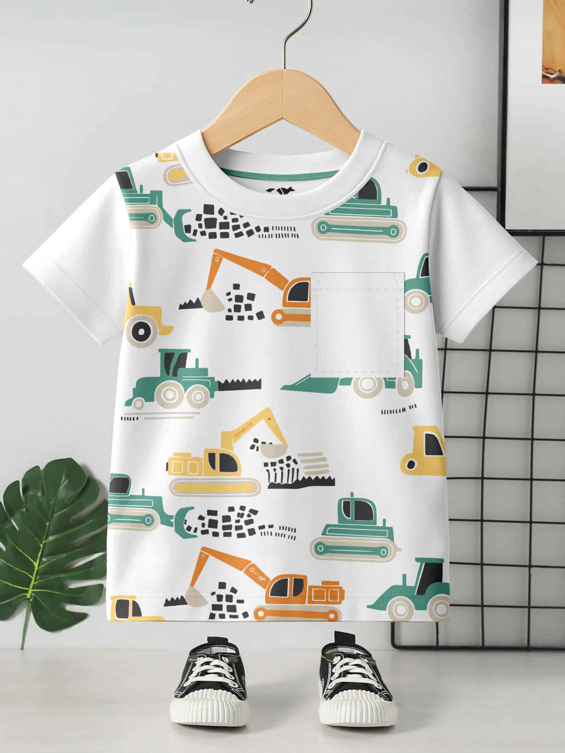     			FROSEN FOX Pack of 1 Boys Cotton T-Shirt ( White )