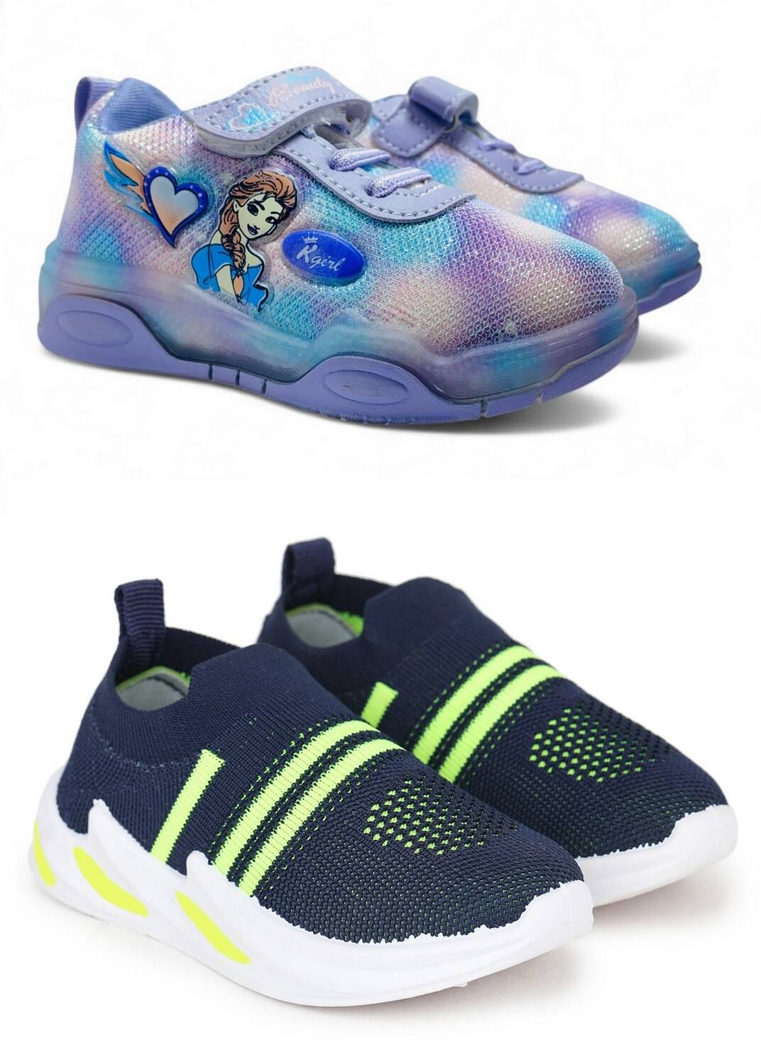     			Fabbmate - Green Boy's LED Shoes ( 2 Pairs )