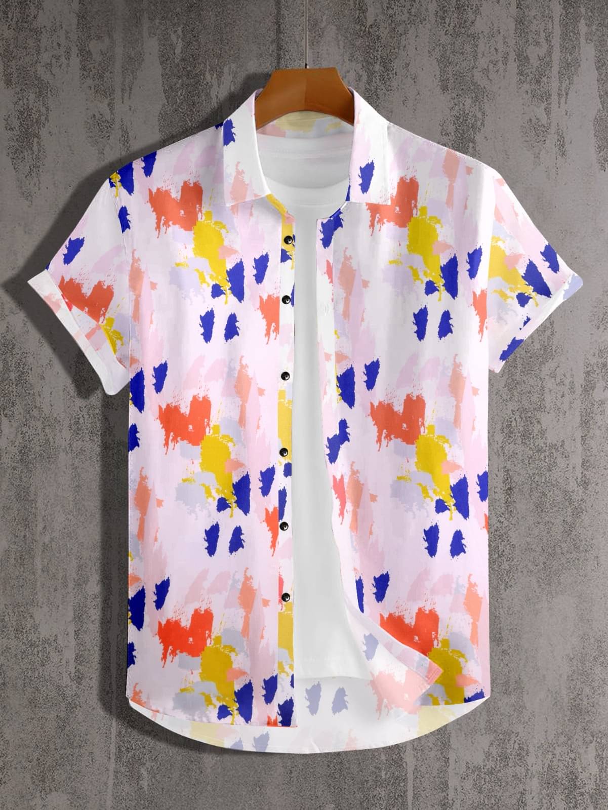 GLORISTAR Cotton Blend Regular Fit Printed Half Sleeves Men's Casual Shirt - Multicolor ( Pack of 1 ) GLORISTAR Cotton Blend Regular Fit Printed Half Sleeves Men's Casual Shirt - Multicolor ( Pack of 1 )