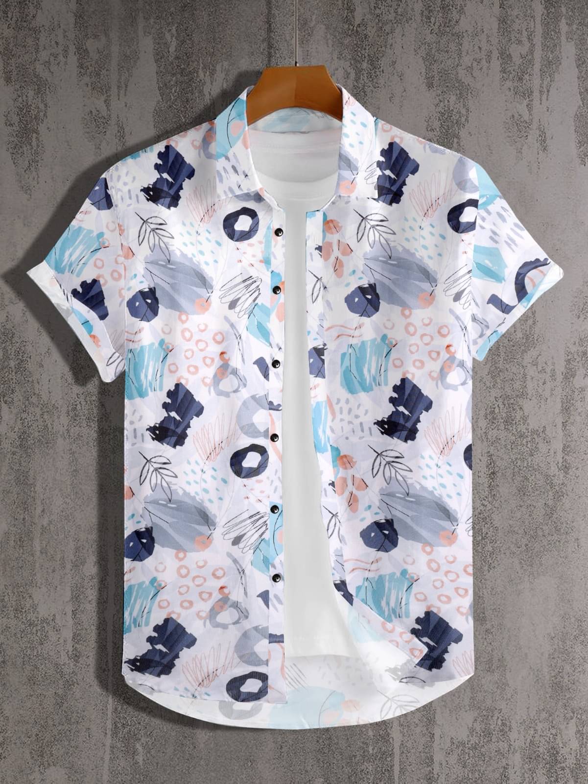     			GLORISTAR Cotton Blend Regular Fit Printed Half Sleeves Men's Casual Shirt - Multicolor ( Pack of 1 )
