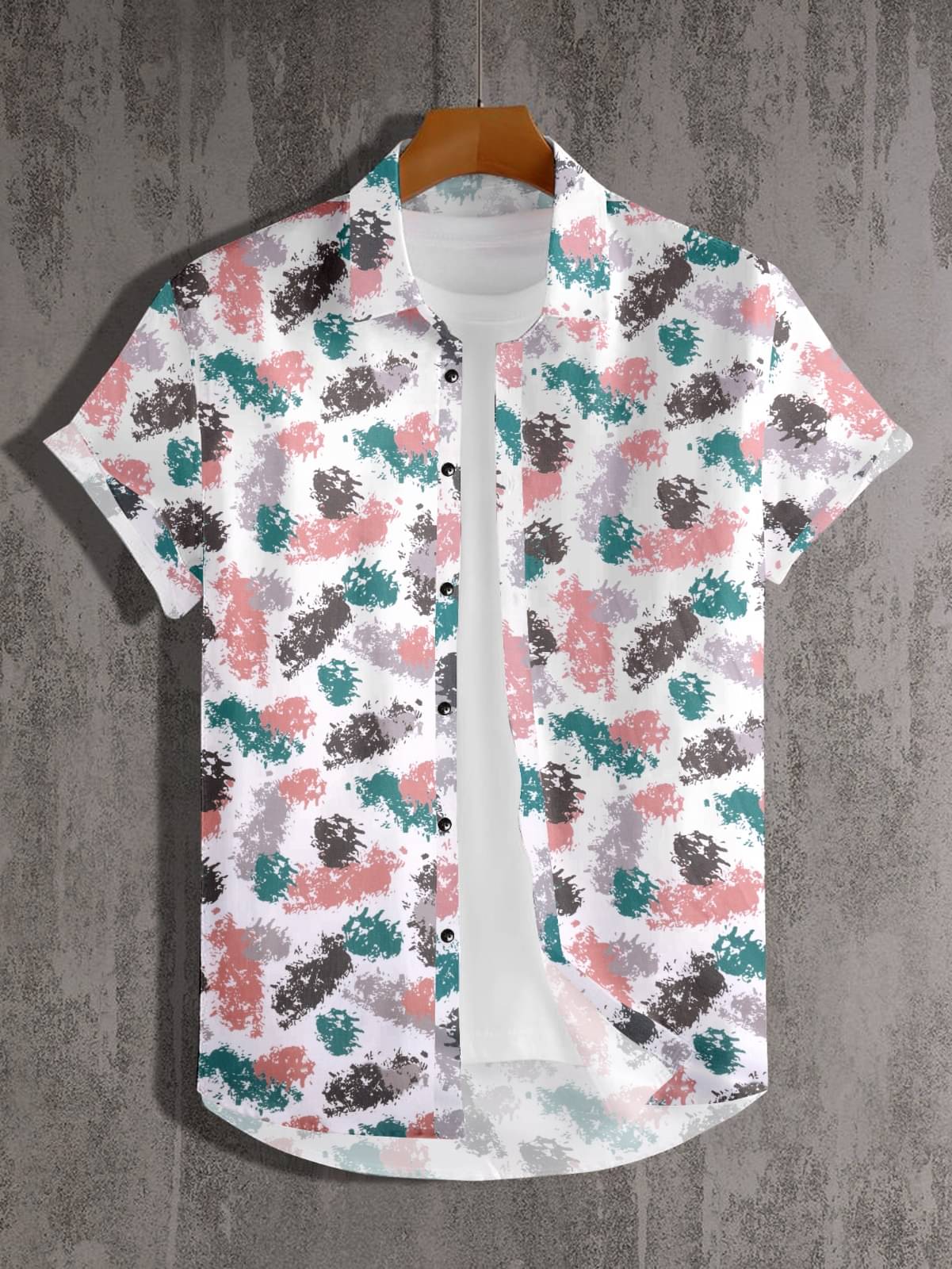     			GLORISTAR Cotton Blend Regular Fit Printed Half Sleeves Men's Casual Shirt - Multicolor ( Pack of 1 )