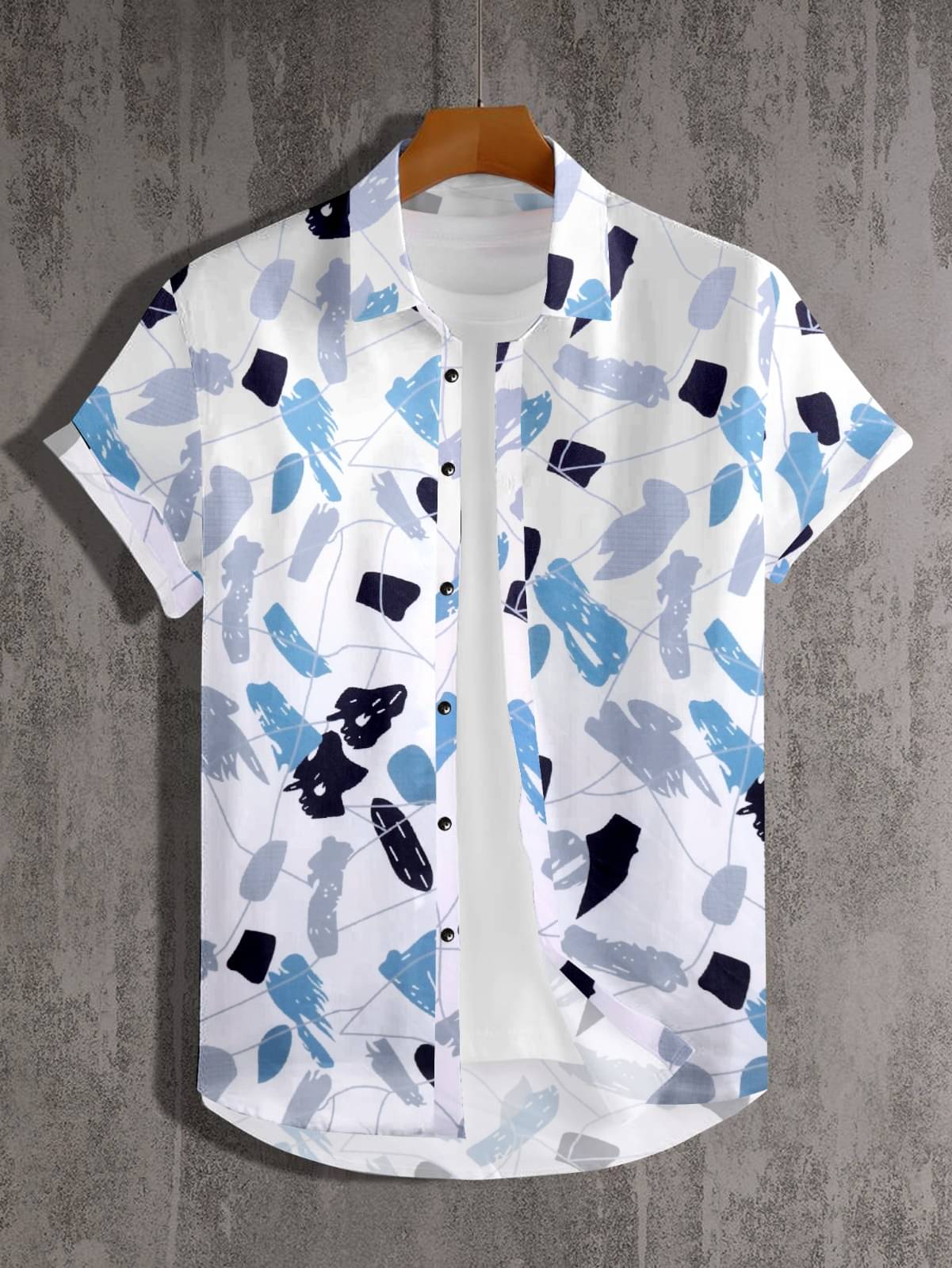     			GLORISTAR Cotton Blend Regular Fit Printed Half Sleeves Men's Casual Shirt - Multicolor ( Pack of 1 )