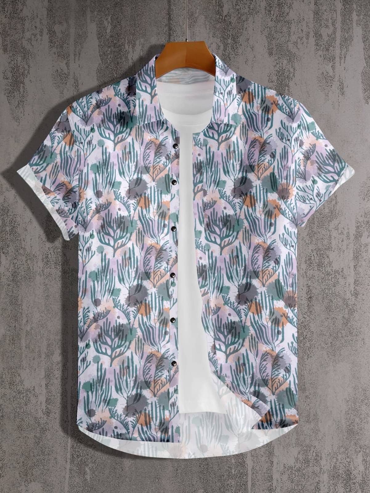     			GLORISTAR Cotton Blend Regular Fit Printed Half Sleeves Men's Casual Shirt - Multicolor ( Pack of 1 )