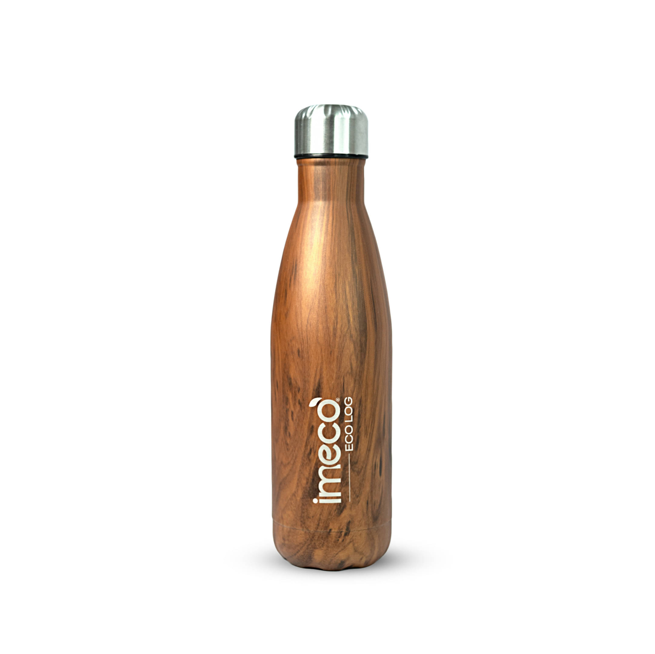     			IMECO ECO LOG Water Bottle Brown Brown Stainless Steel Water Bottle 500 mL ( Set of 1 )