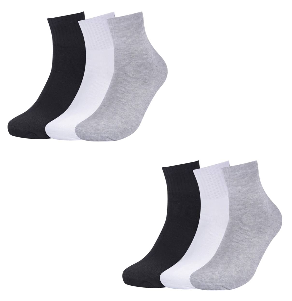 Jiema Pack of 6 Men's Cotton Ankle Length Socks ( Multicolor ) Jiema Pack of 6 Men's Cotton Ankle Length Socks ( Multicolor )