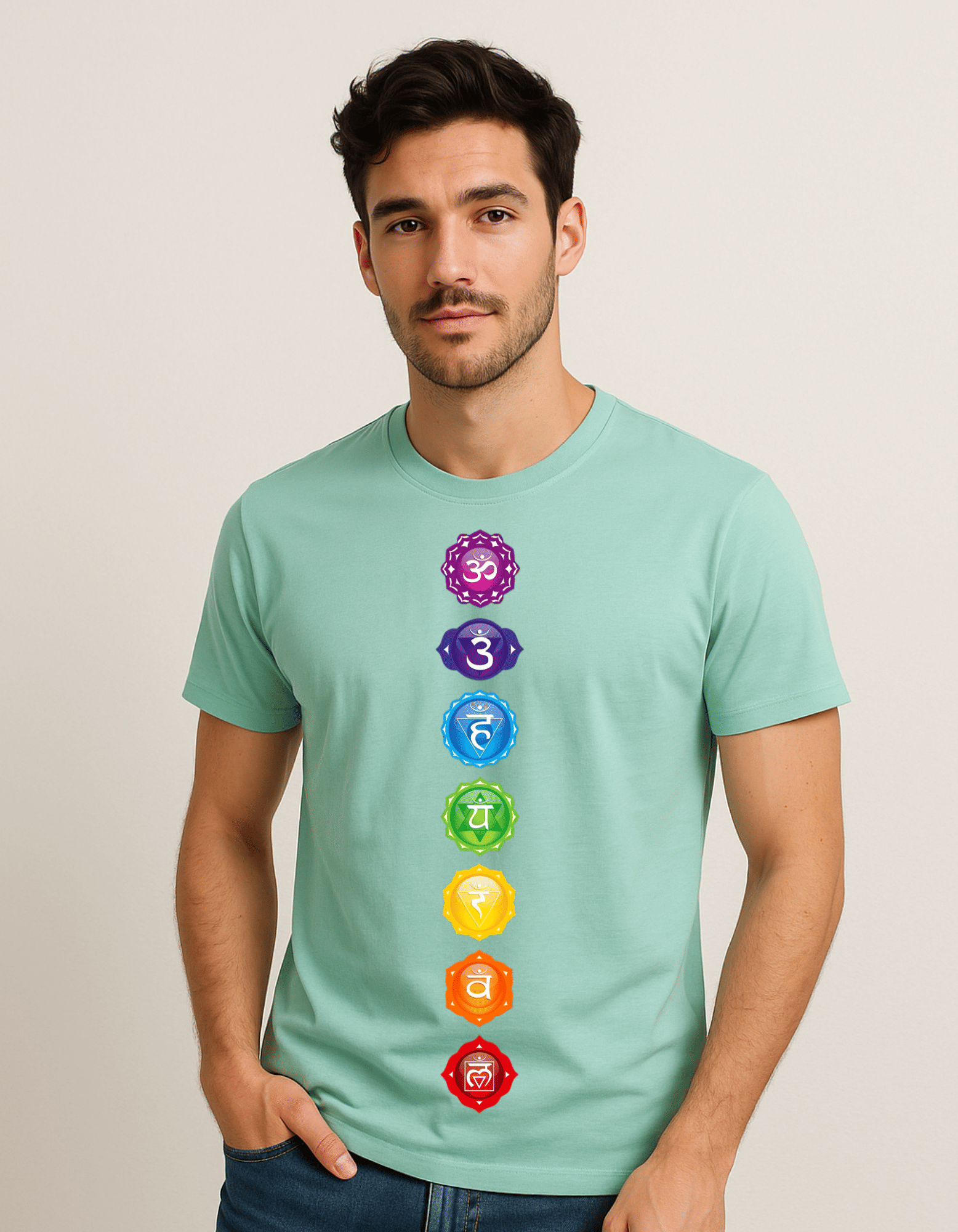 KMB & CO. Men 100% Cotton Regular Fit Printed T-Shirt ( Mint Green )     			KMB & CO. Men 100% Cotton Regular Fit Printed T-Shirt ( Mint Green )