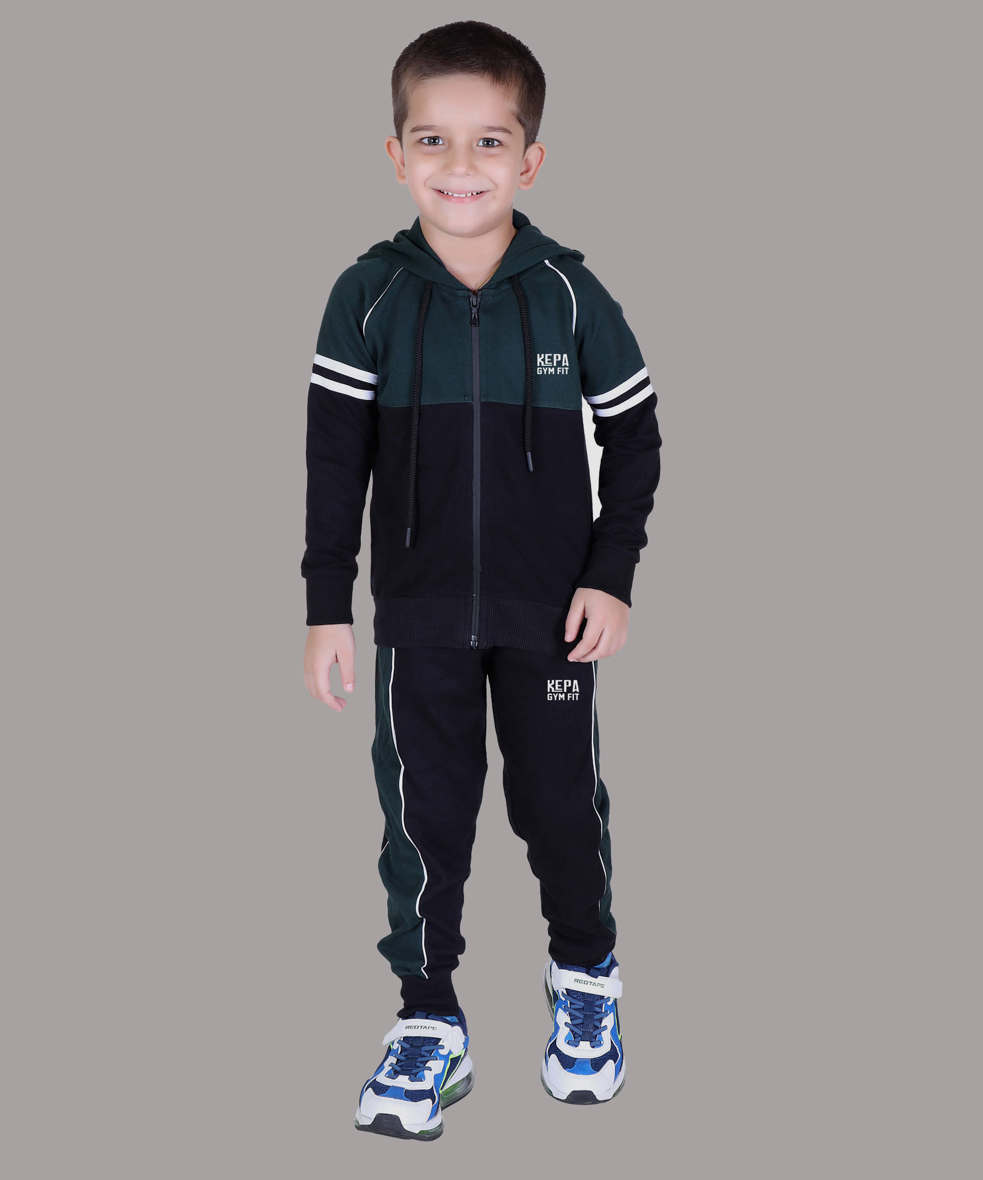 Kepa Pack of 1 Boys Cotton Blend Tracksuit ( Black ) Kepa Pack of 1 Boys Cotton Blend Tracksuit ( Black )