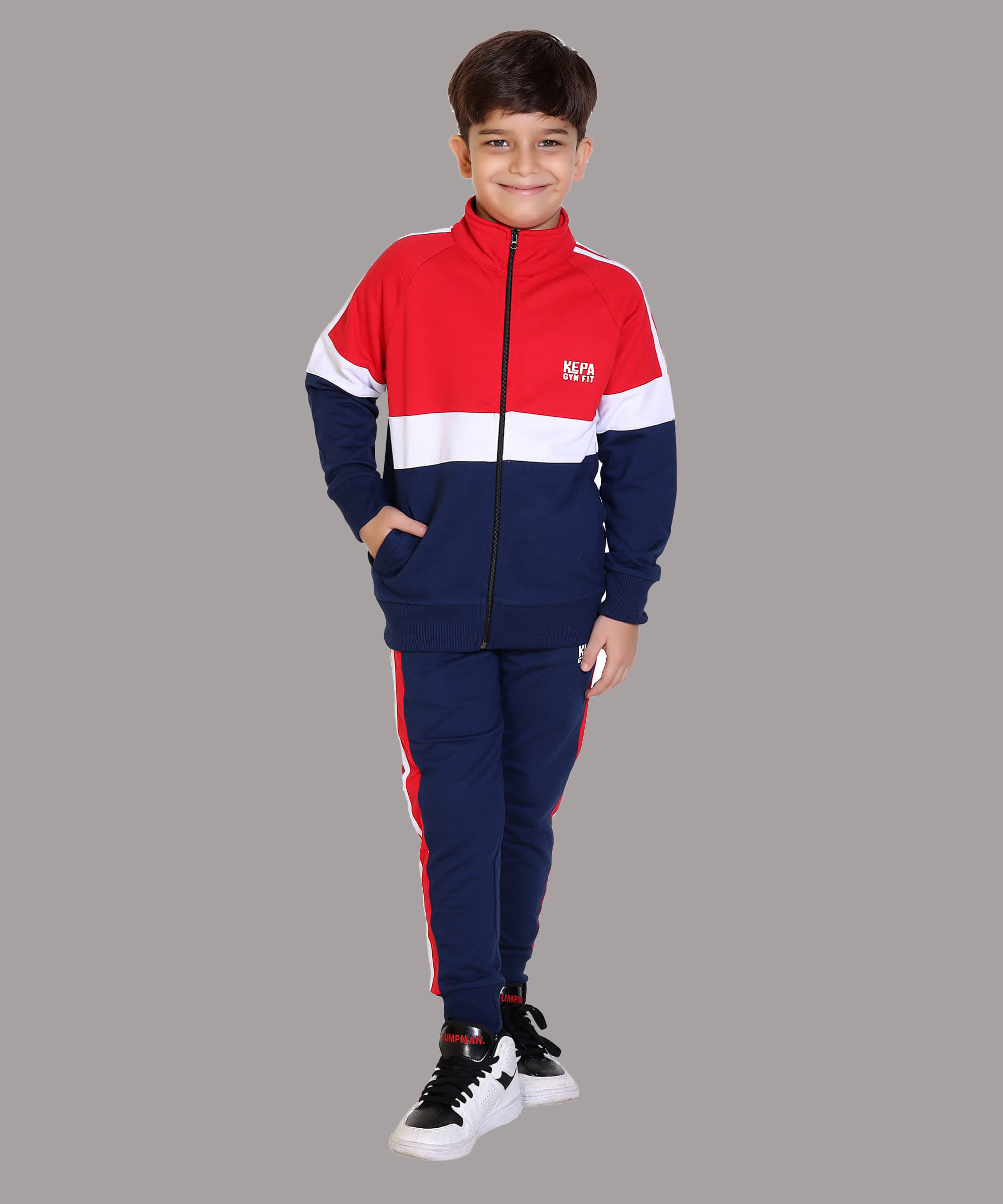 Kepa Pack of 1 Boys Cotton Blend Tracksuit ( Red )     			Kepa Pack of 1 Boys Cotton Blend Tracksuit ( Red )