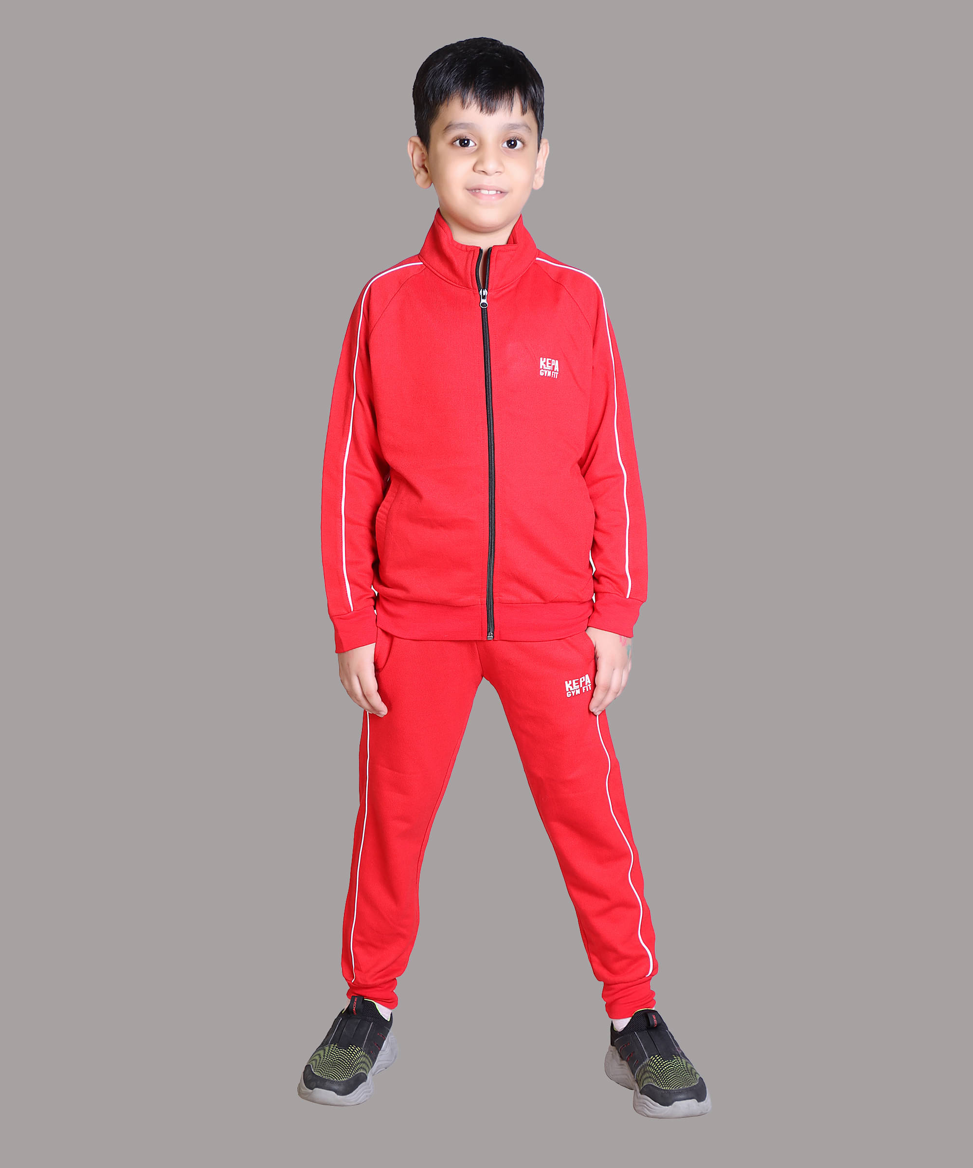 Kepa Pack of 1 Boys Cotton Blend Tracksuit ( Red ) Kepa Pack of 1 Boys Cotton Blend Tracksuit ( Red )