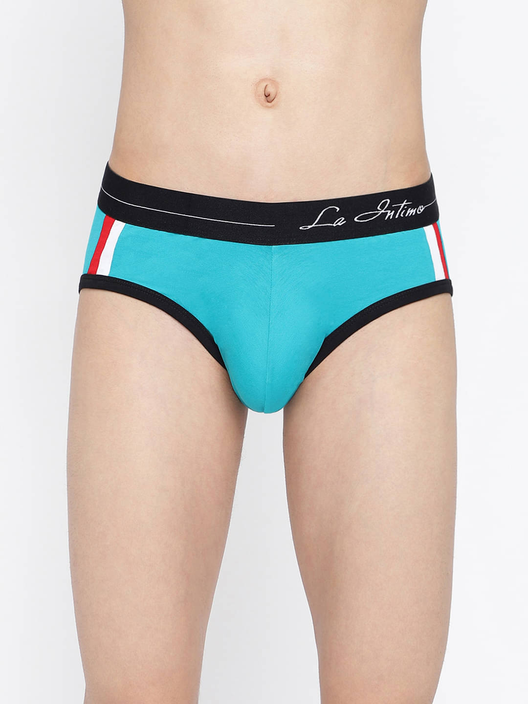 La Intimo Pack of 1 Cotton Blend Briefs For Men's ( Teal ) La Intimo Pack of 1 Cotton Blend Briefs For Men's ( Teal )