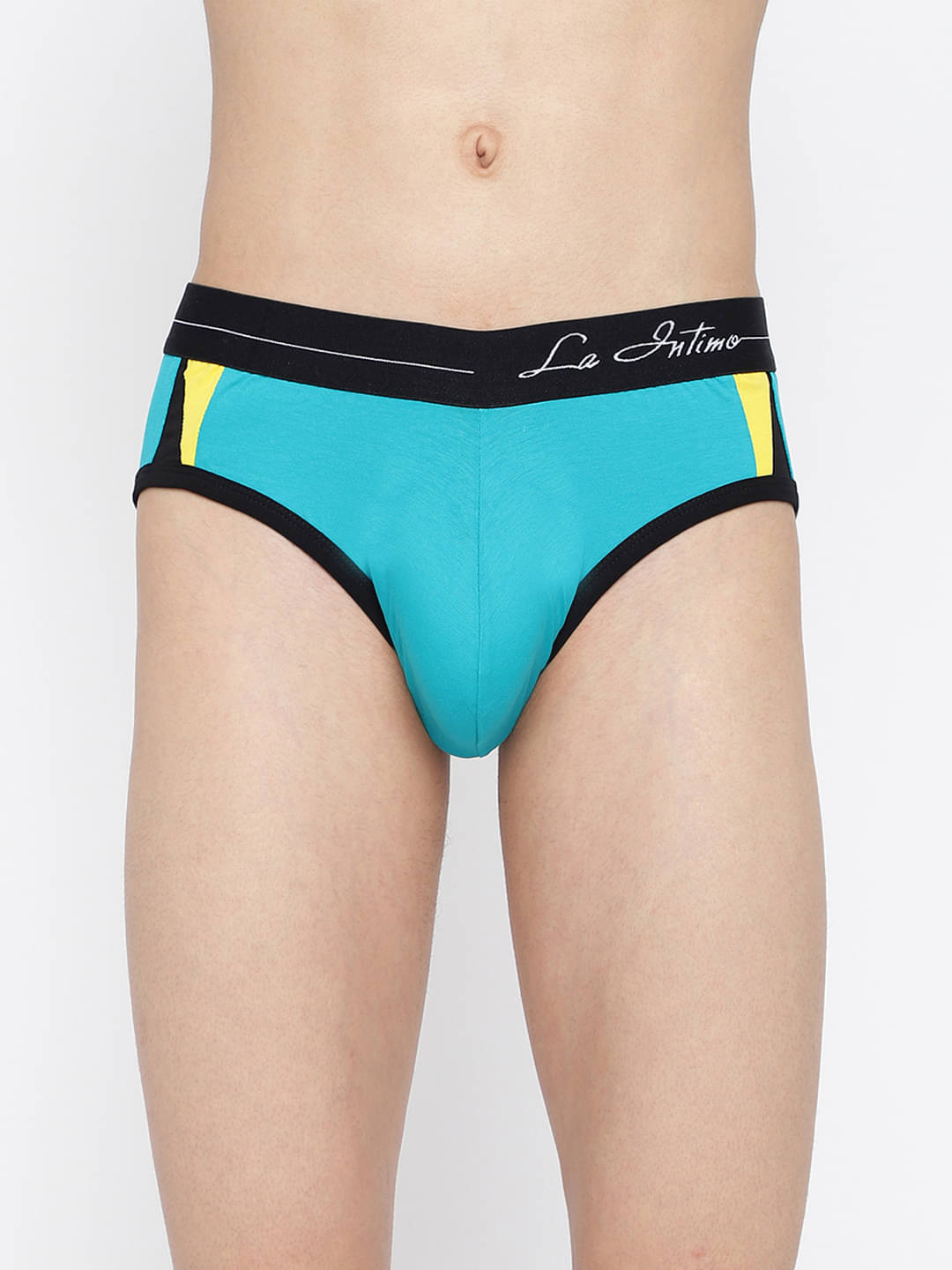    			La Intimo Pack of 1 Cotton Blend Briefs For Men's ( Teal )
