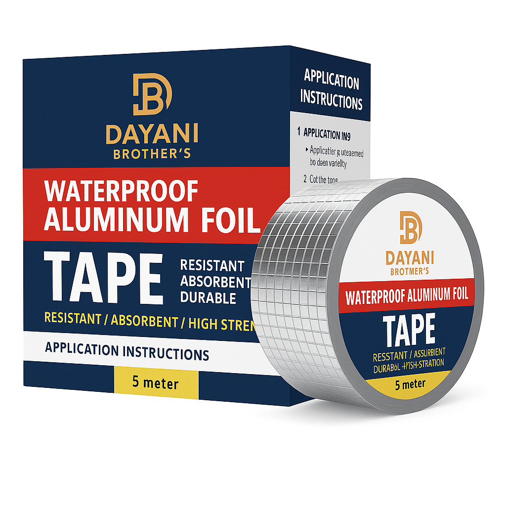 Leakage Repair Waterproof Tape for Pipe Leakage Roof Water Leakage Solution (5 Meter), Waterproof Leakage Repair Adhesive Aluminium Foil Butyl Tape for Pipe Roof, roof leakage tape, Adhesive Tape, Leakage Repair Tape, Waterproof Leakage Repair tape Leakage Repair Waterproof Tape for Pipe Leakage Roof Water Leakage Solution (5 Meter), Waterproof Leakage Repair Adhesive Aluminium Foil Butyl Tape for Pipe Roof, roof leakage tape, Adhesive Tape, Leakage Repair Tape, Waterproof Leakage Repair tape