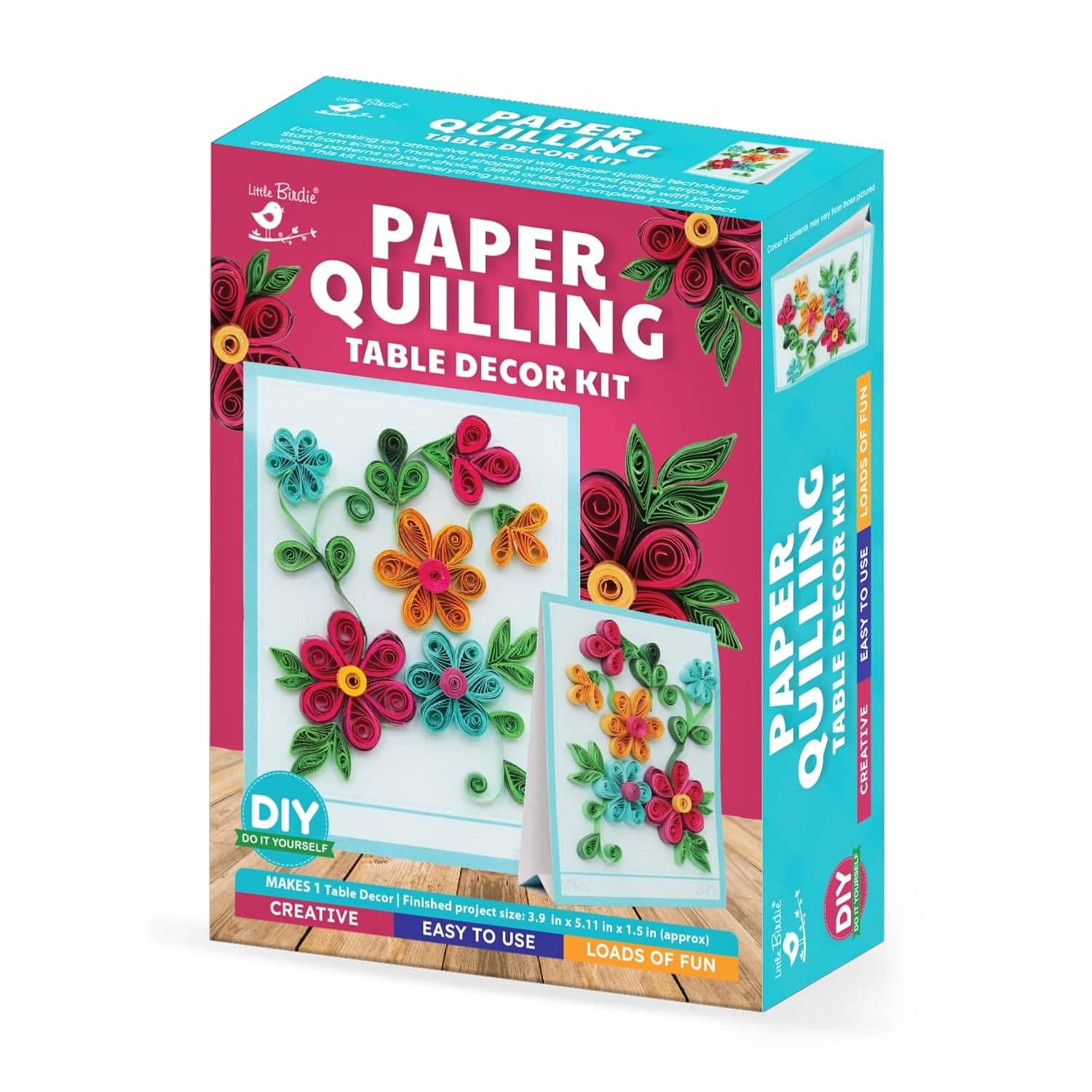 Little Birdie DIY Paper Quilling Table Decore Kit 1it BOX Little Birdie DIY Paper Quilling Table Decore Kit 1it BOX