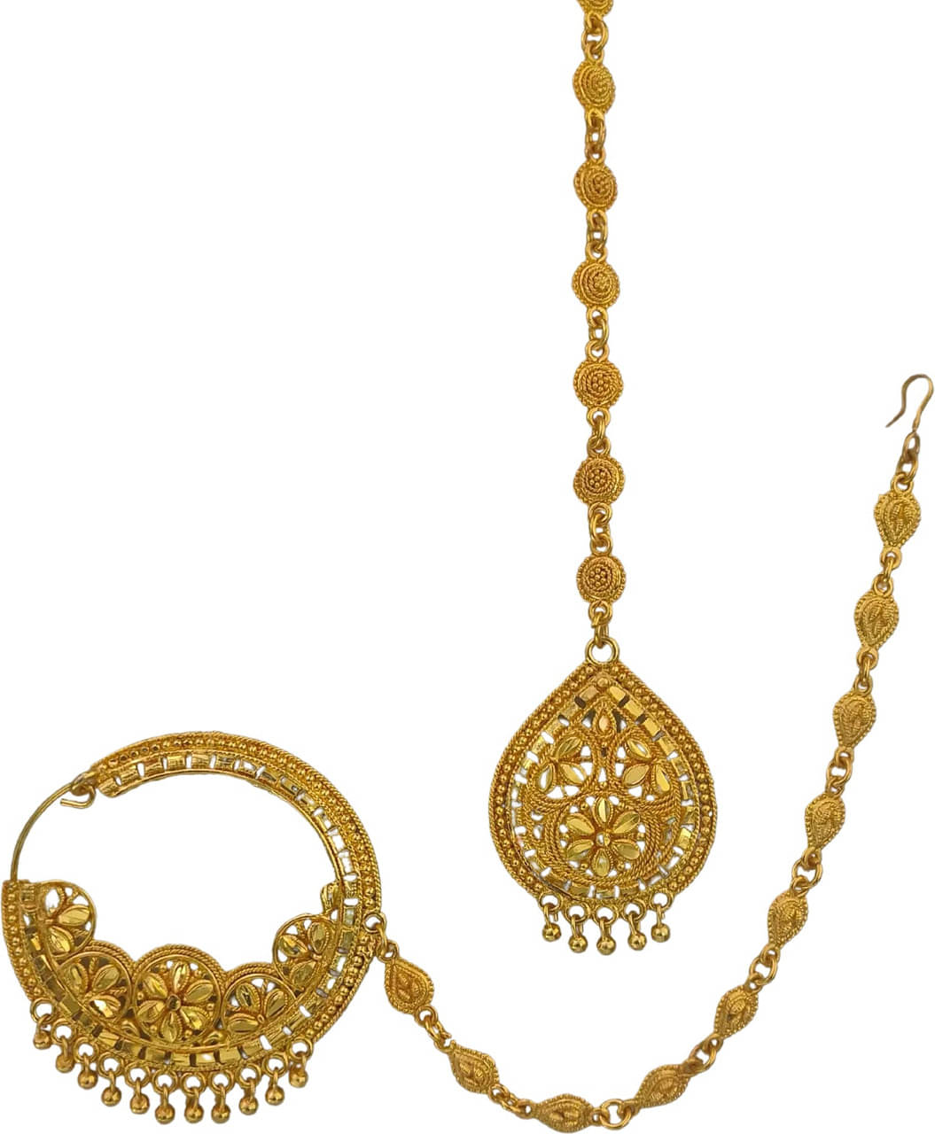 MEHAK CREATION Pearl, Cubic Zirconia Gold-plated Plated Alloy Nathiya () MEHAK CREATION Pearl, Cubic Zirconia Gold-plated Plated Alloy Nathiya ()