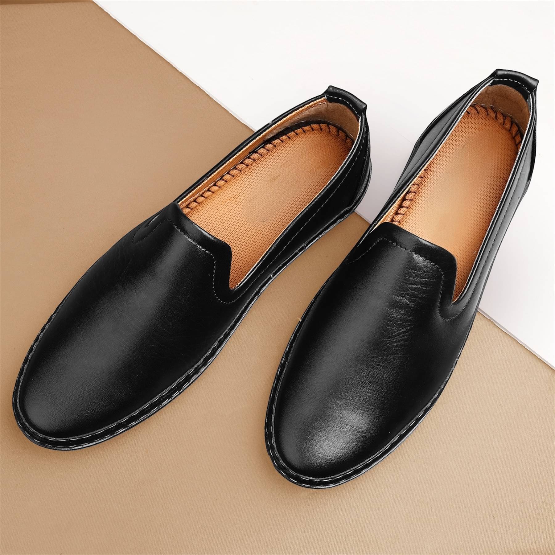     			NUREX Black Men's Formal Shoes
