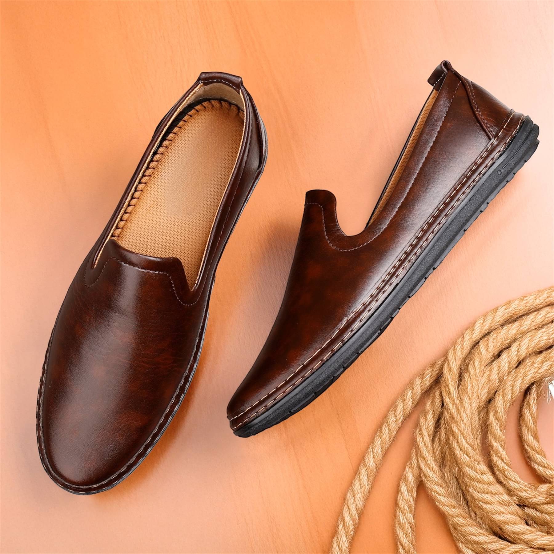     			NUREX Brown Men's Formal Shoes