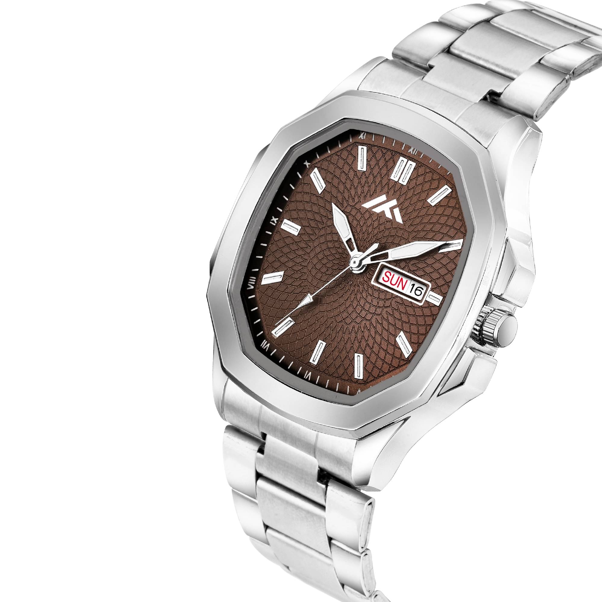     			Newman Silver Silicon Analog Men's Watch